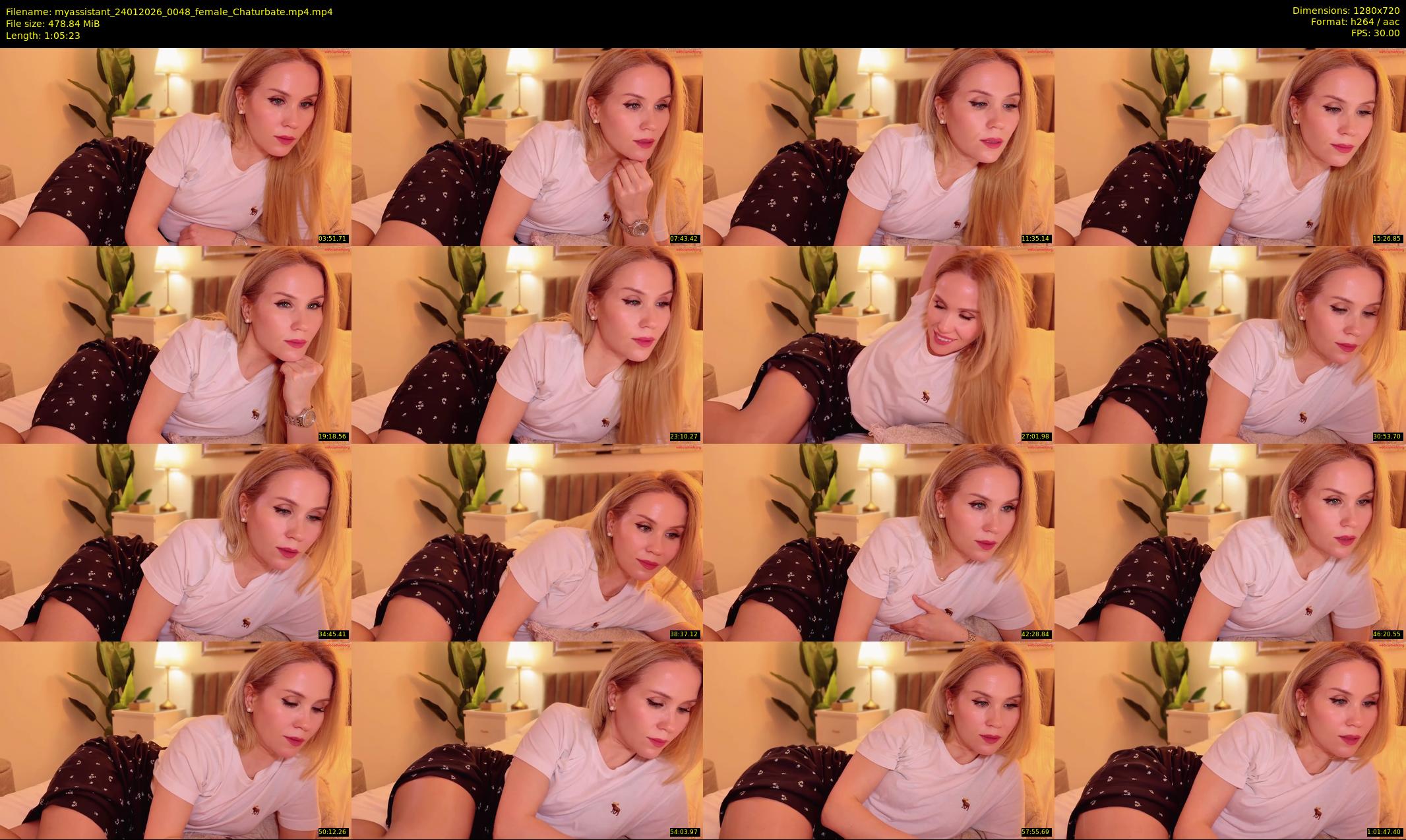 myassistant — 66 minute Chaturbate female cam show recording, 720p, Jan 24, 2026