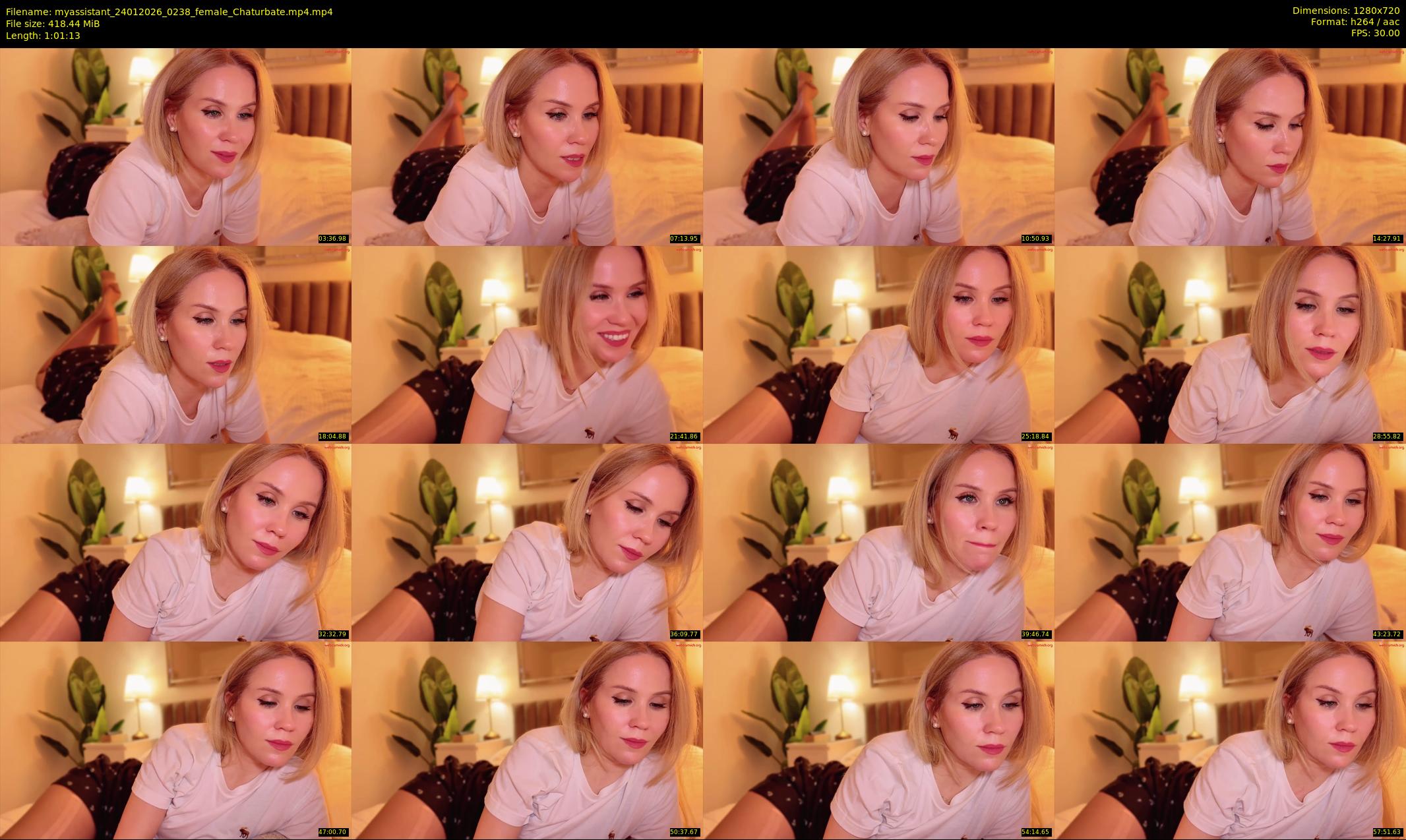 myassistant — 62 minute Chaturbate female cam show recording, 720p, Jan 24, 2026