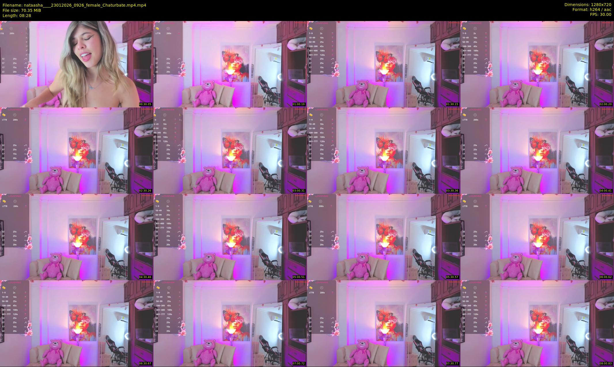nataasha___ — 9 minute Chaturbate female cam show recording, 720p, Jan 23, 2026