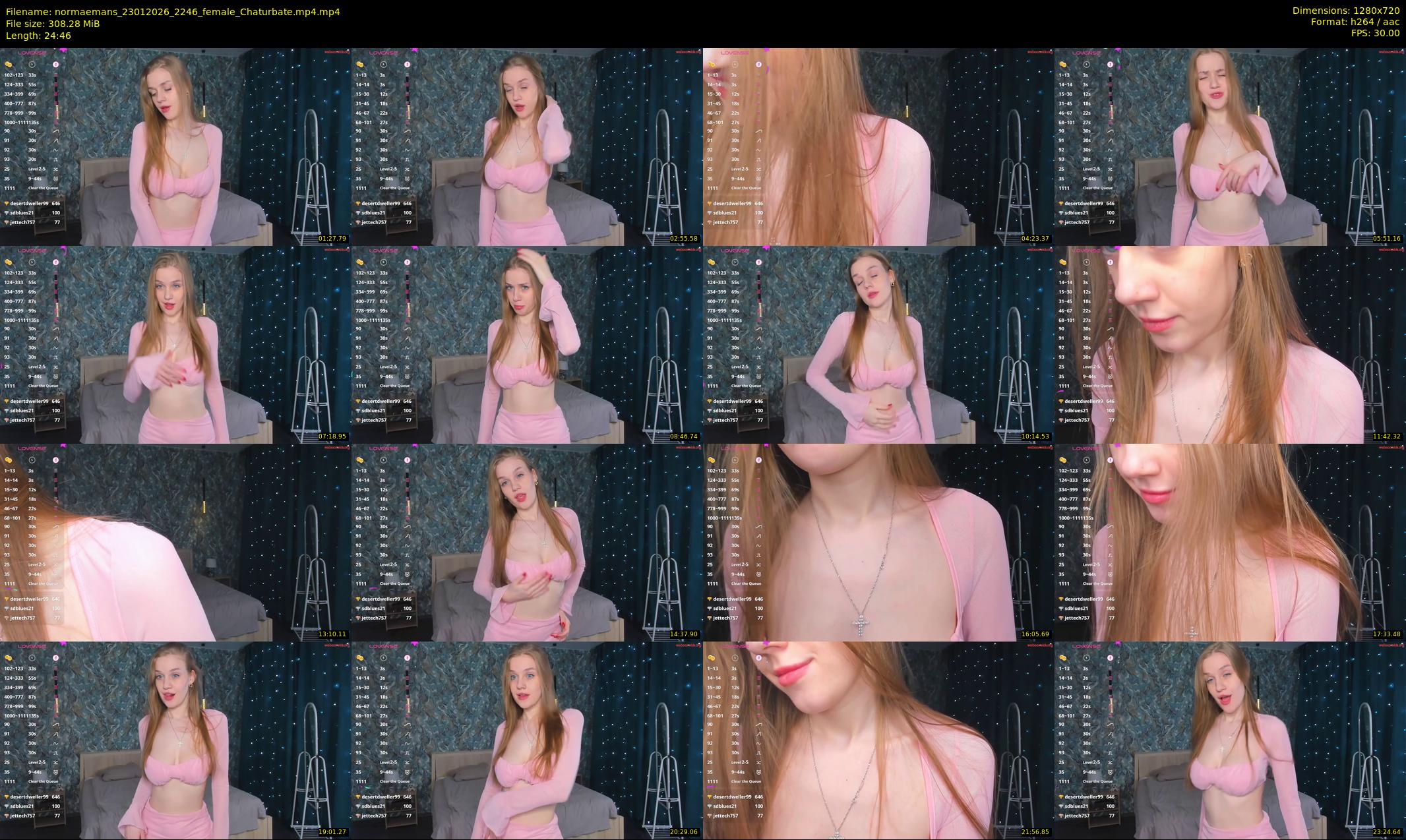 normaemans — 25 minute Chaturbate female cam show recording, 720p, Jan 23, 2026