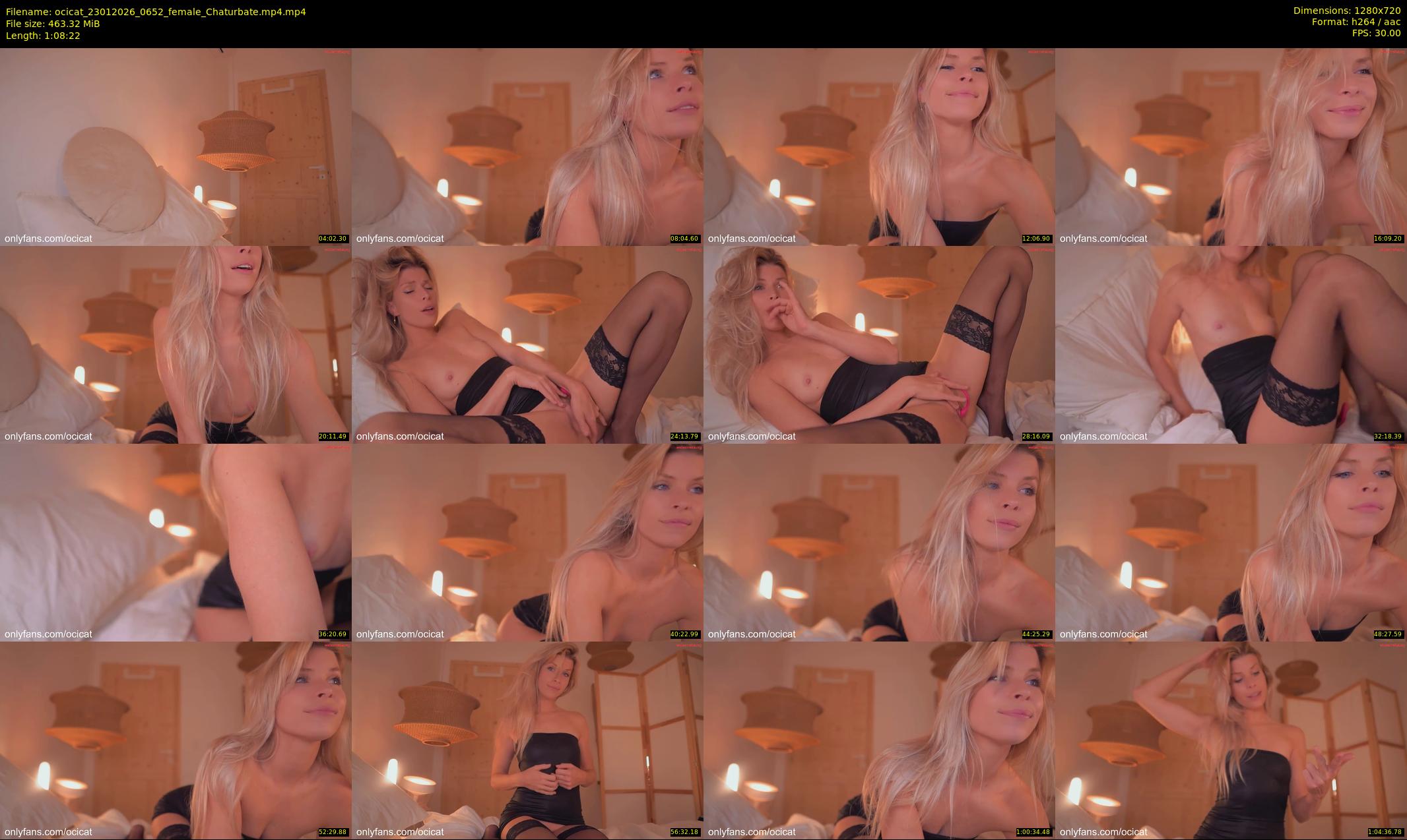 ocicat — 69 minute Chaturbate female cam show recording, 720p, Jan 23, 2026