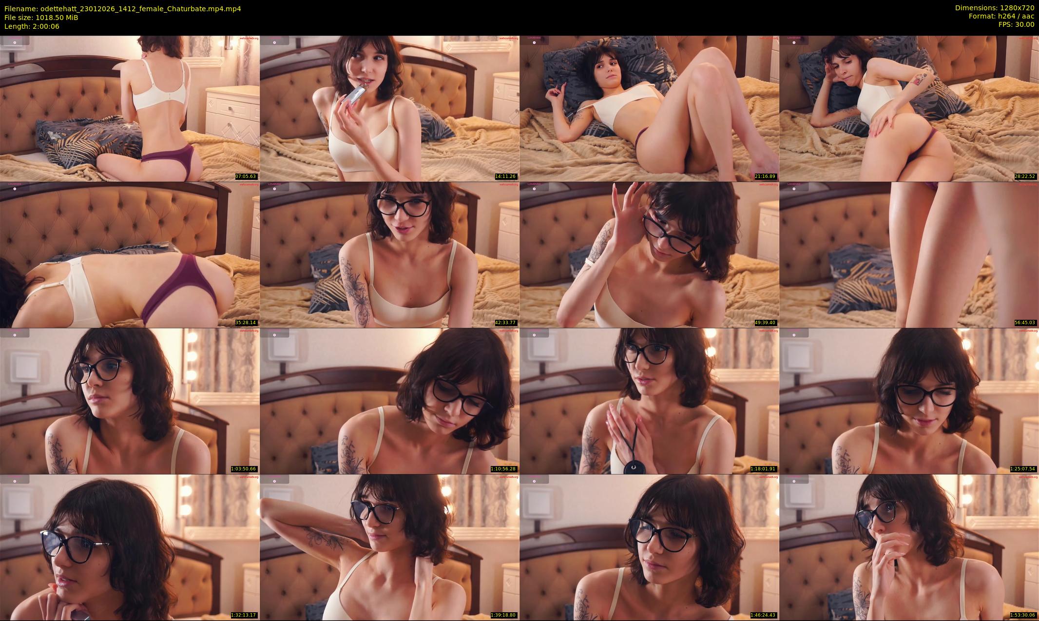 odettehatt — 121 minute Chaturbate female cam show recording, 720p, Jan 23, 2026