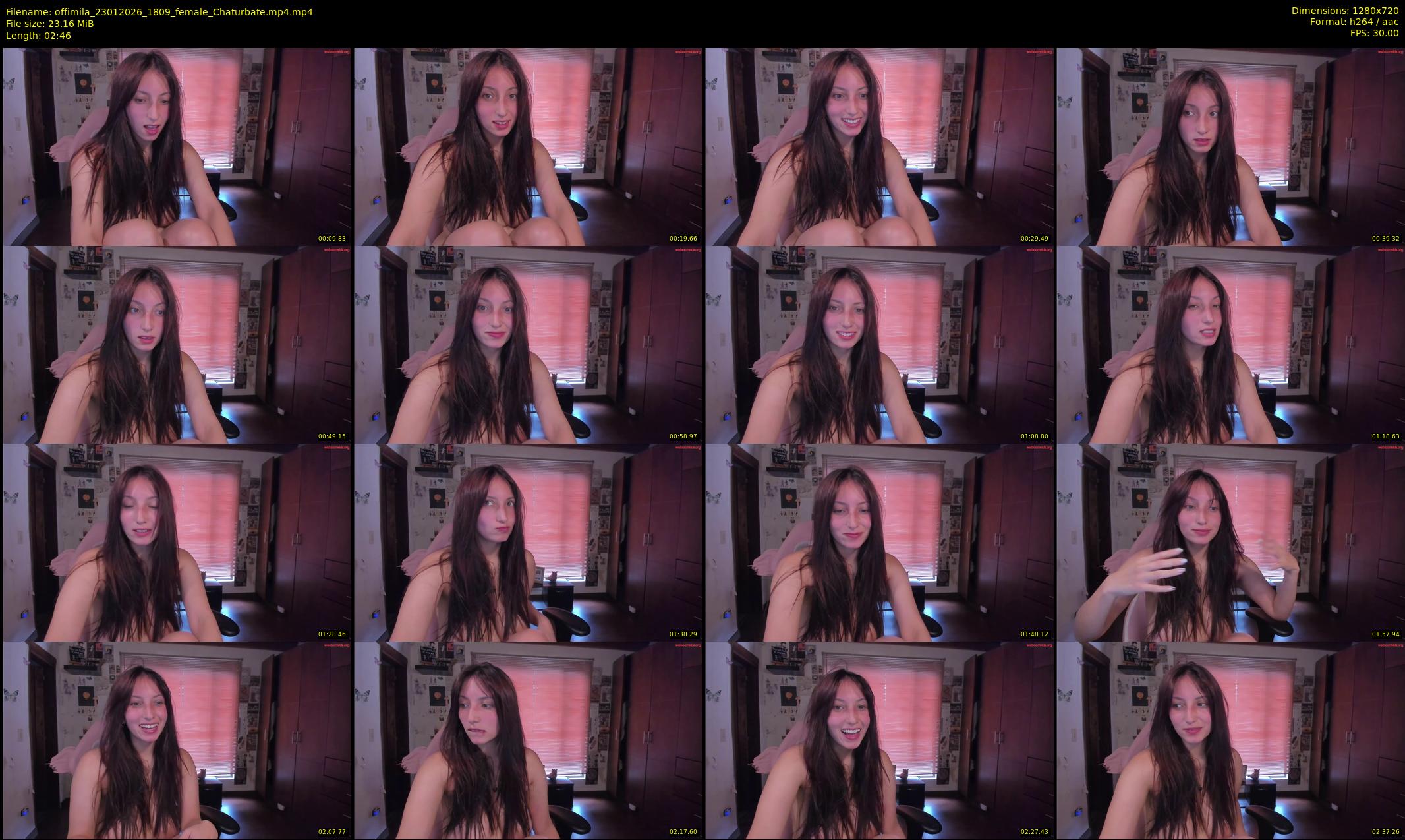 offimila — 3 minute Chaturbate female cam show recording, 720p, Jan 23, 2026