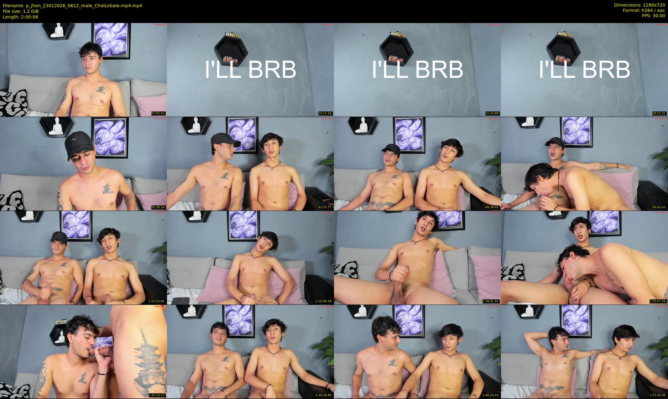 p_jhon — 121 minute Chaturbate male cam show recording, 720p, Jan 23, 2026
