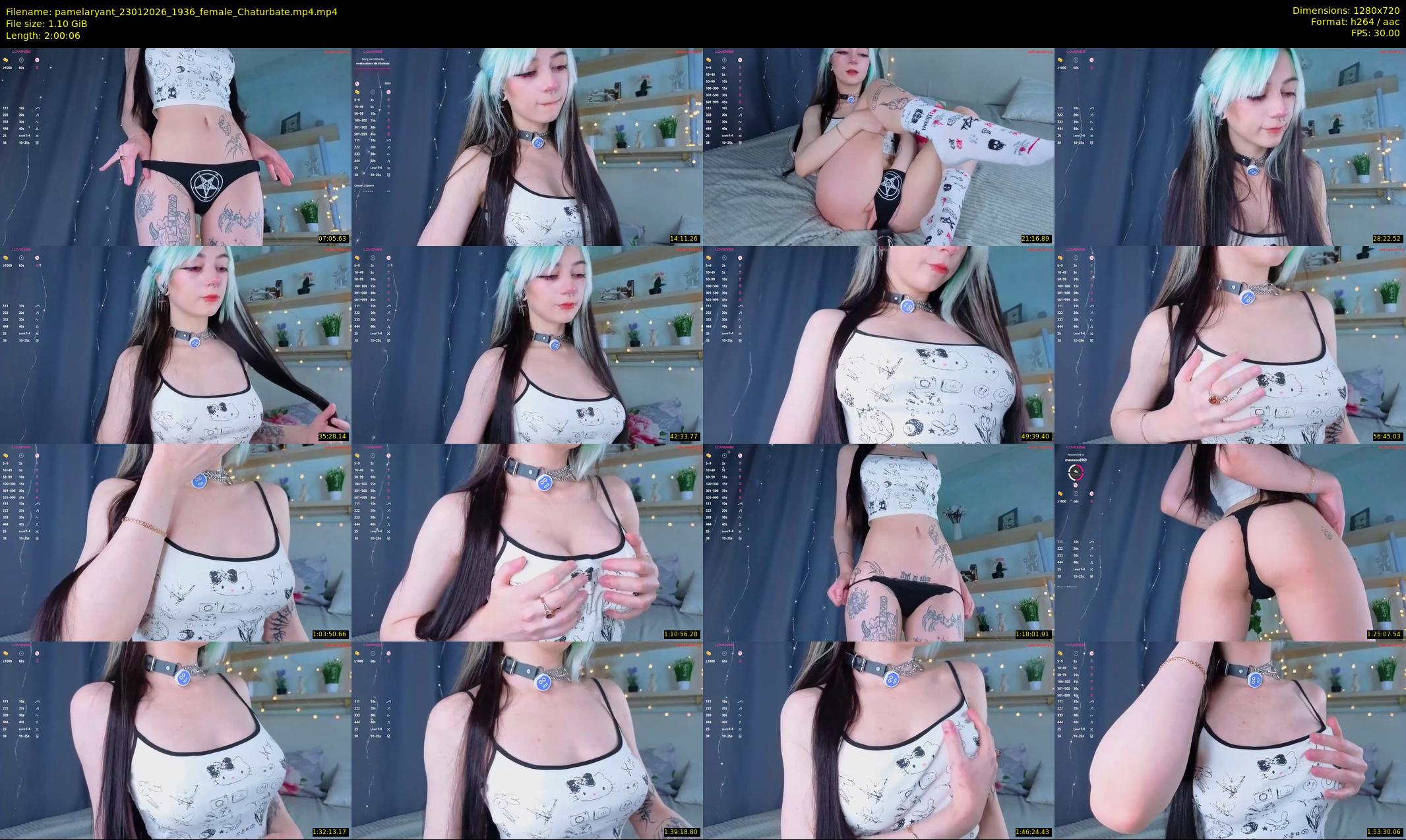 pamelaryant — 121 minute Chaturbate female cam show recording, 720p, Jan 23, 2026