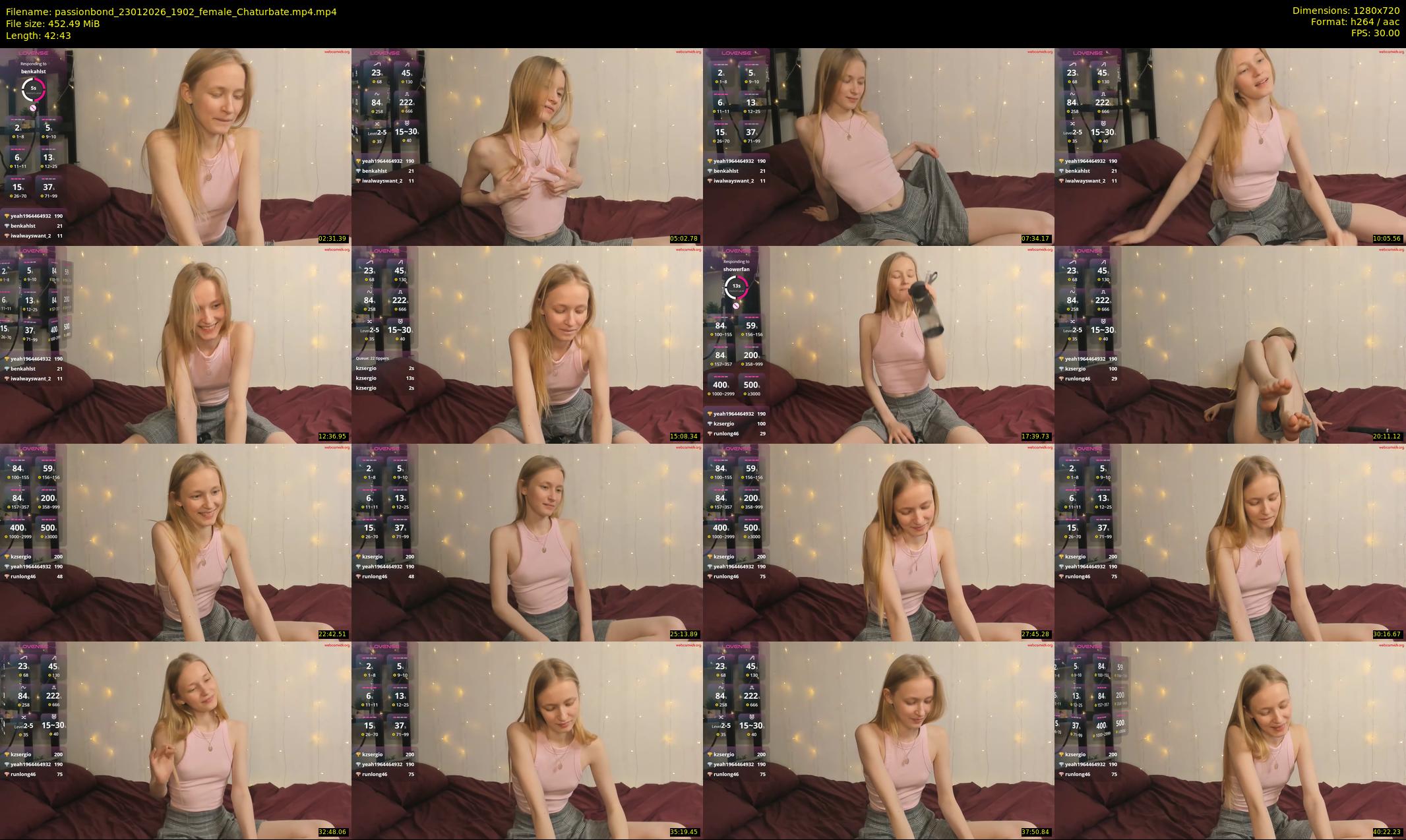 passionbond — 43 minute Chaturbate couple cam show recording, 720p, Jan 23, 2026