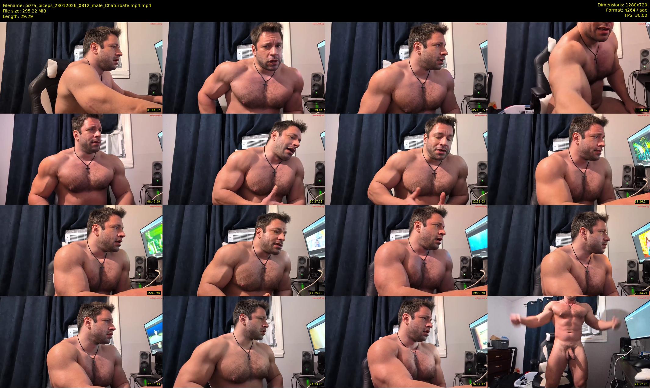 pizza_biceps — 30 minute Chaturbate male cam show recording, 720p, Jan 23, 2026