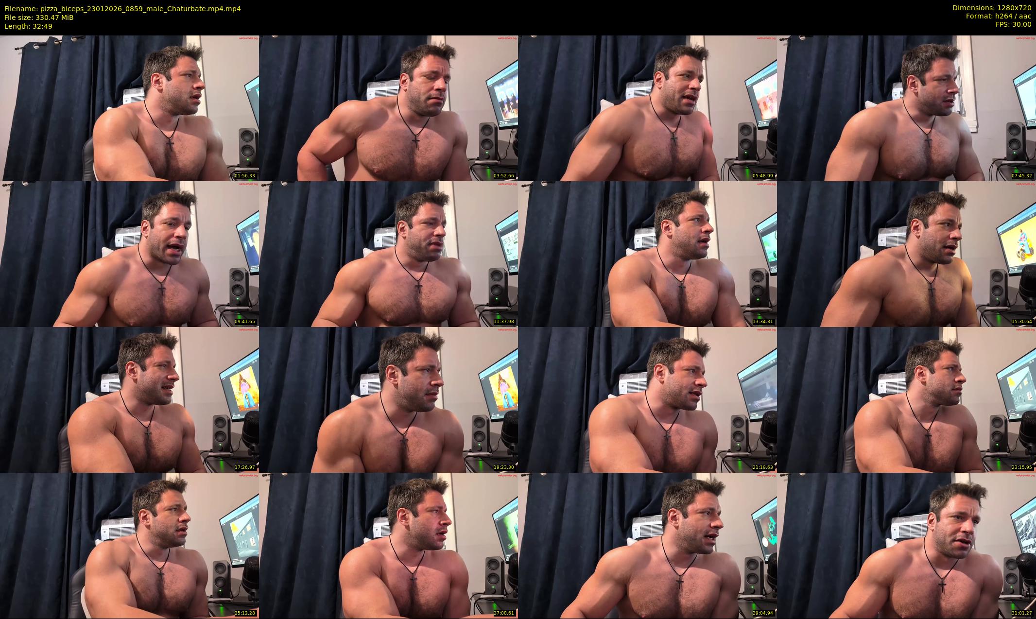 pizza_biceps — 33 minute Chaturbate male cam show recording, 720p, Jan 23, 2026