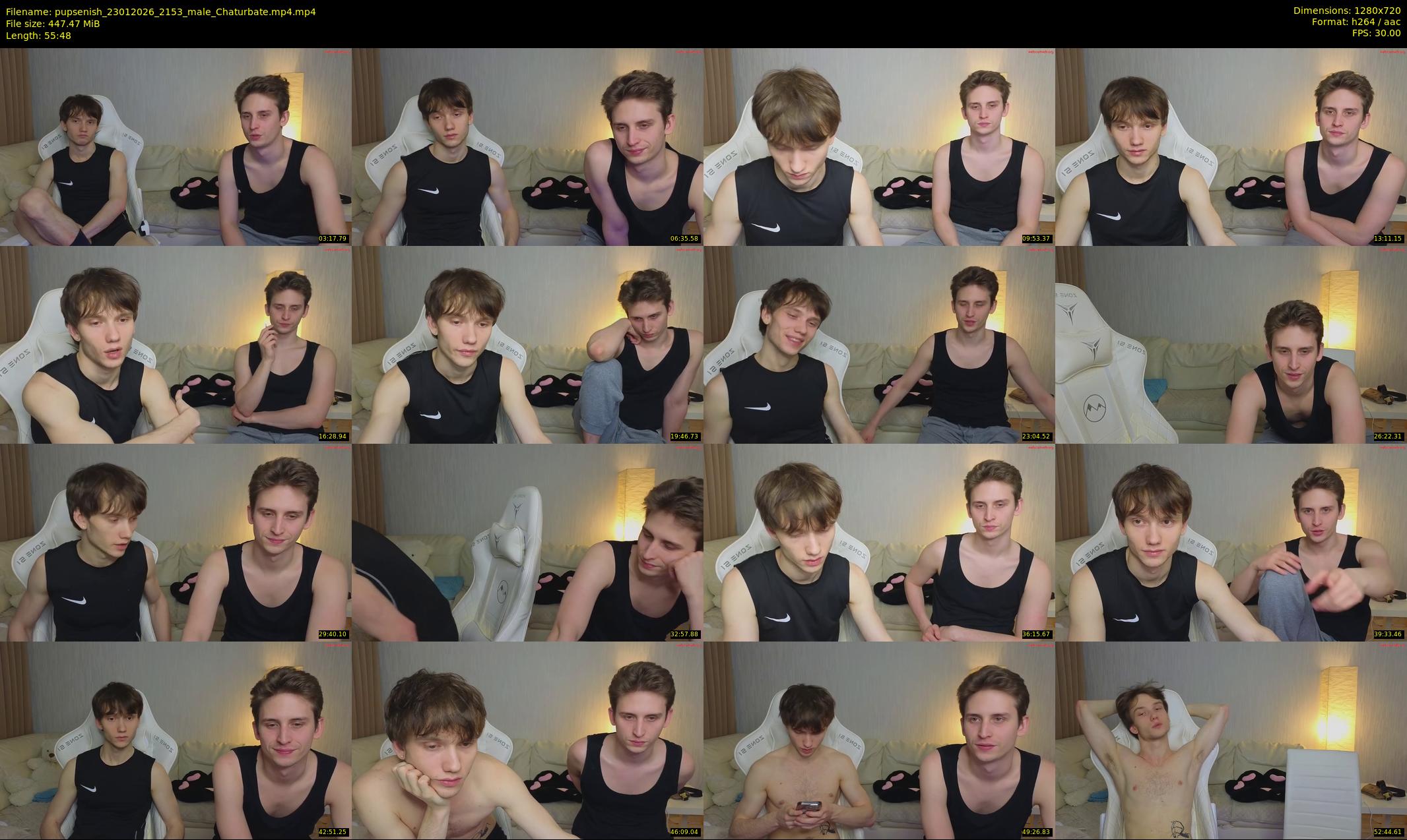 pupsenish — 56 minute Chaturbate male cam show recording, 720p, Jan 23, 2026