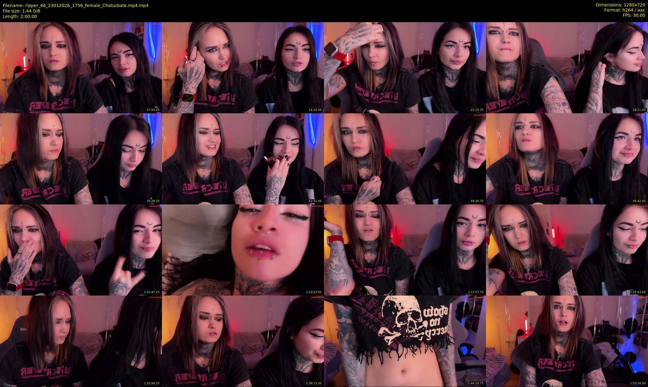 ripper_66 — 120 minute Chaturbate female cam show recording, 720p, Jan 23, 2026