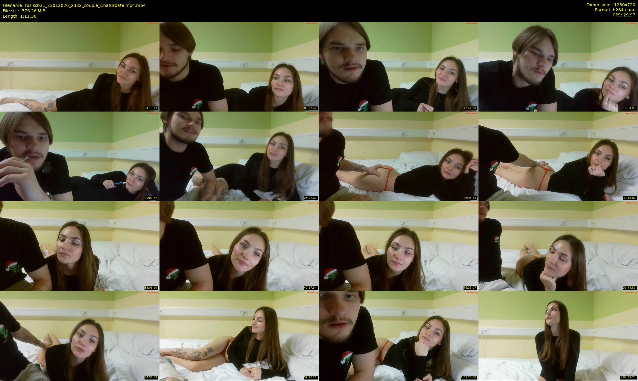 rusiksb31 — 72 minute Chaturbate couple cam show recording, 720p, Jan 23, 2026
