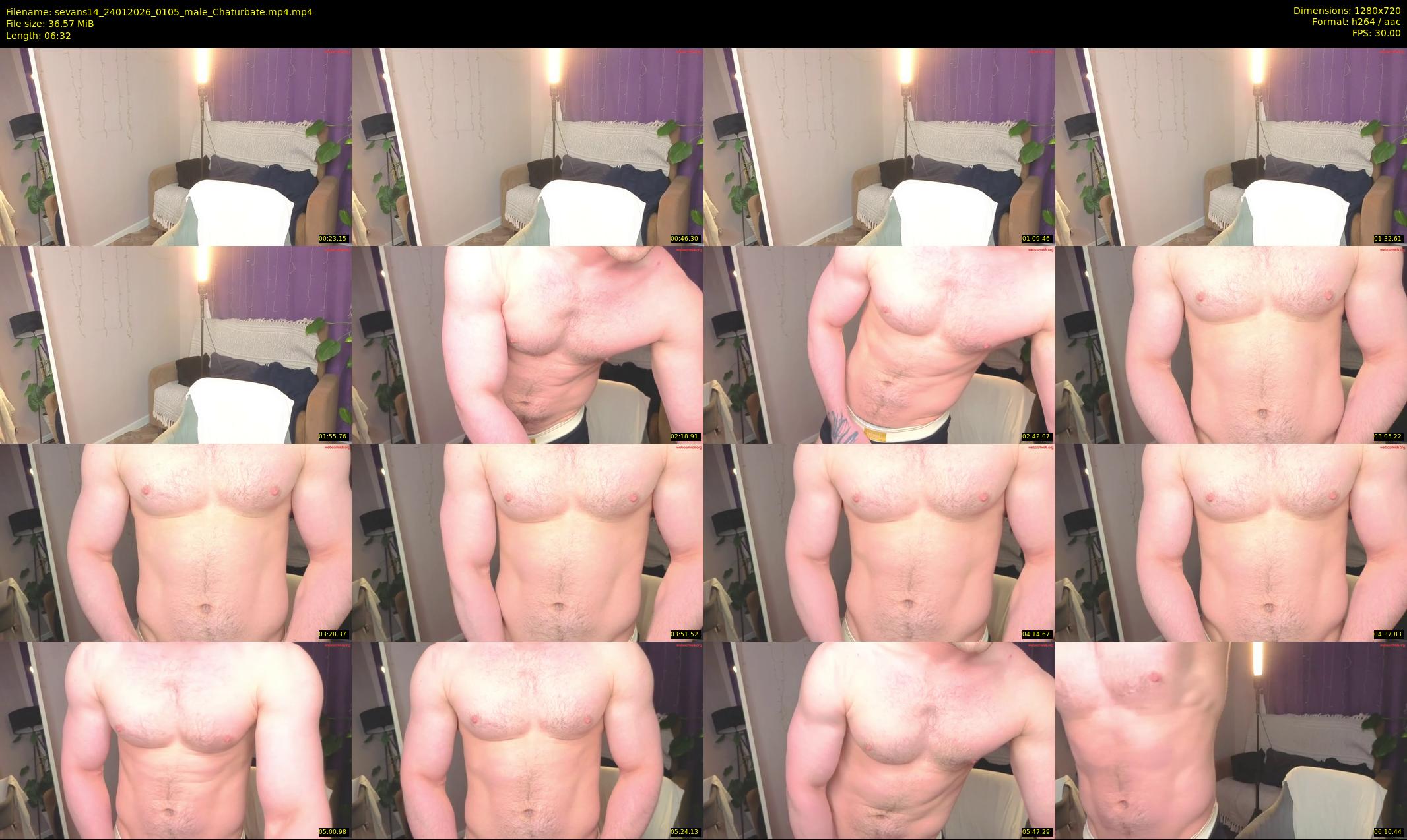 sevans14 — 7 minute Chaturbate male cam show recording, 720p, Jan 24, 2026