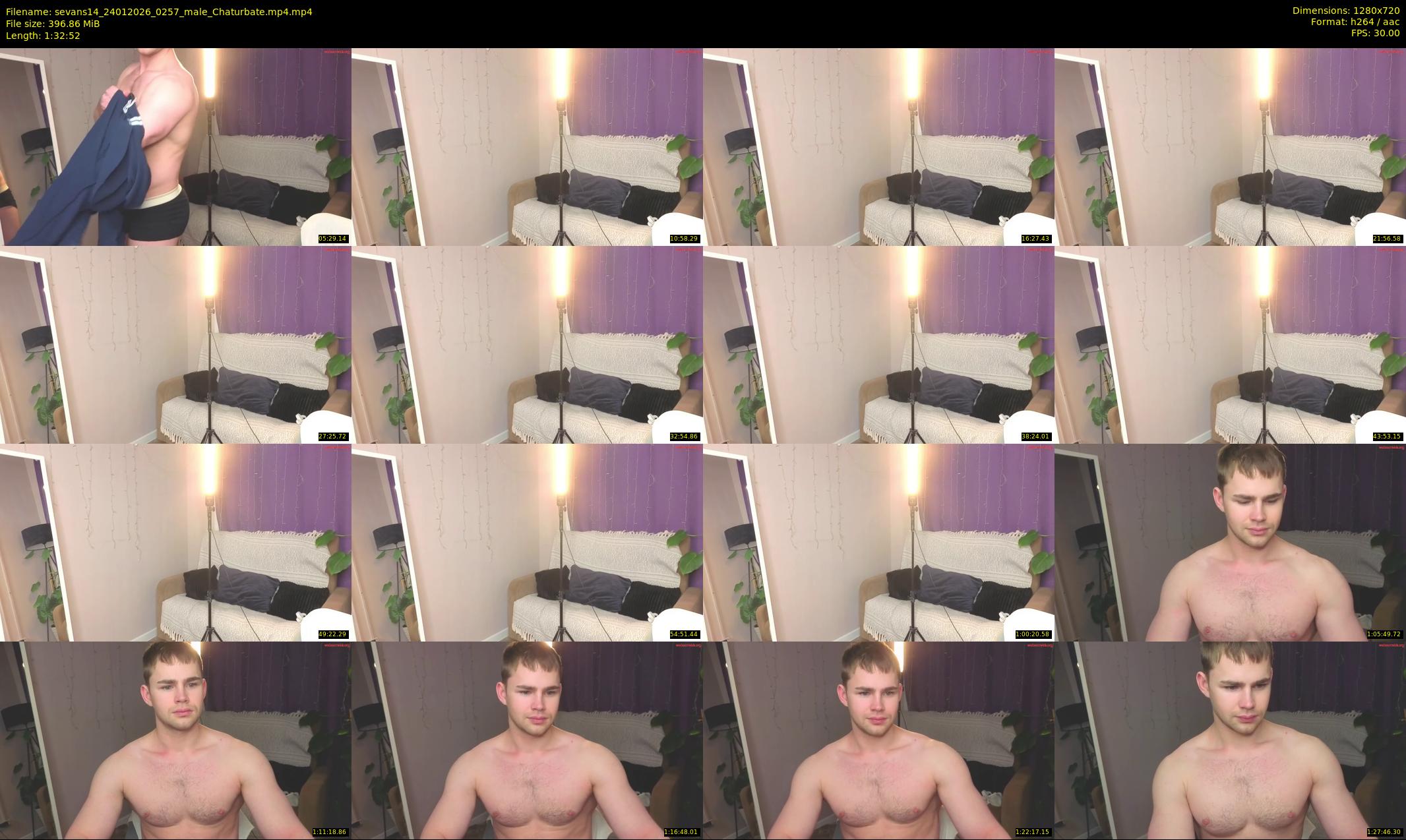 sevans14 — 93 minute Chaturbate male cam show recording, 720p, Jan 24, 2026
