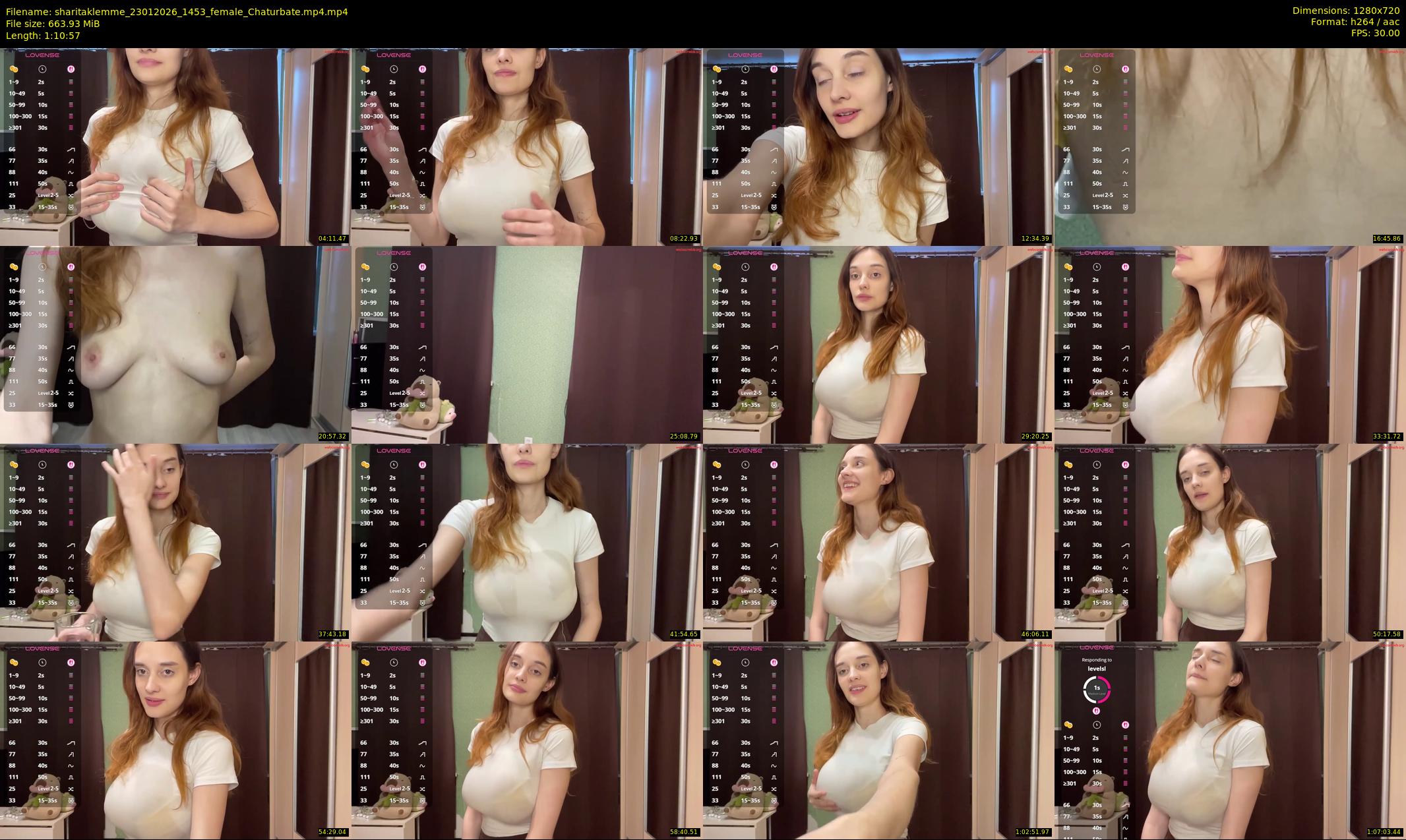 sharitaklemme — 71 minute Chaturbate female cam show recording, 720p, Jan 23, 2026