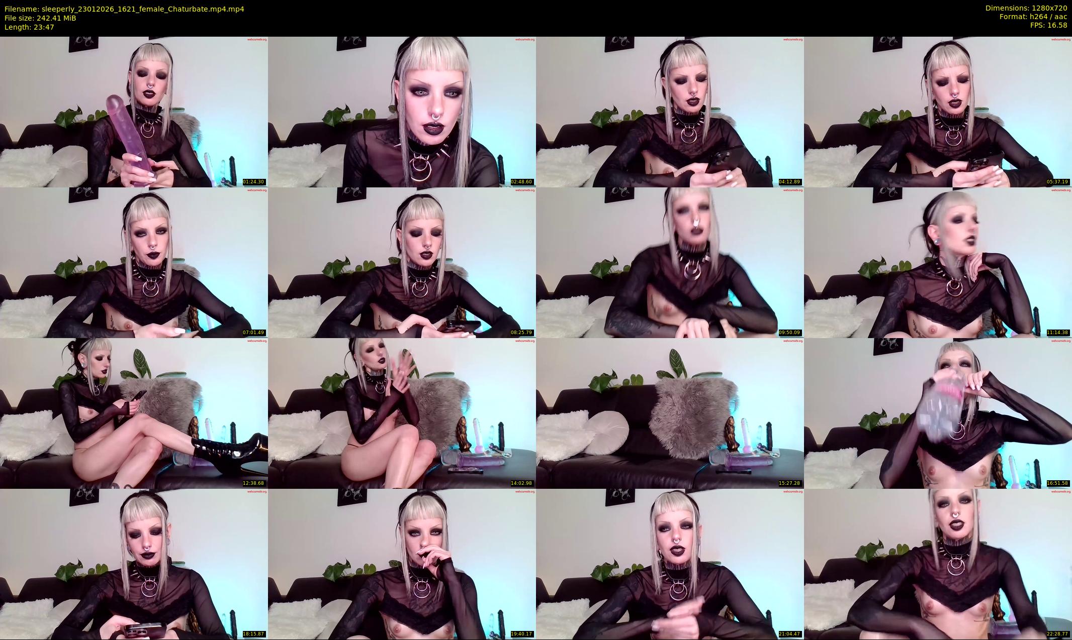 sleeperly — 24 minute Chaturbate female cam show recording, 720p, Jan 23, 2026