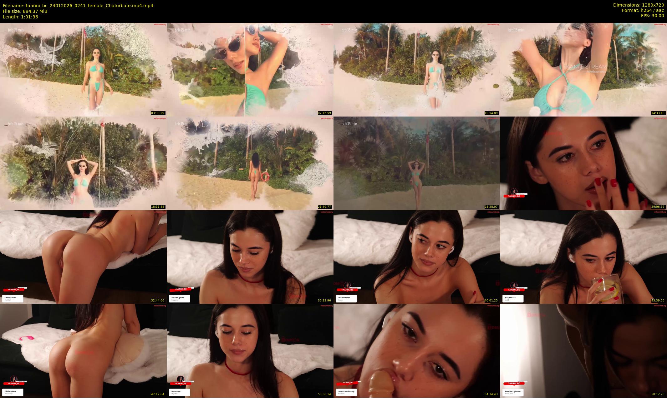 taanni_bc — 62 minute Chaturbate female cam show recording, 720p, Jan 24, 2026