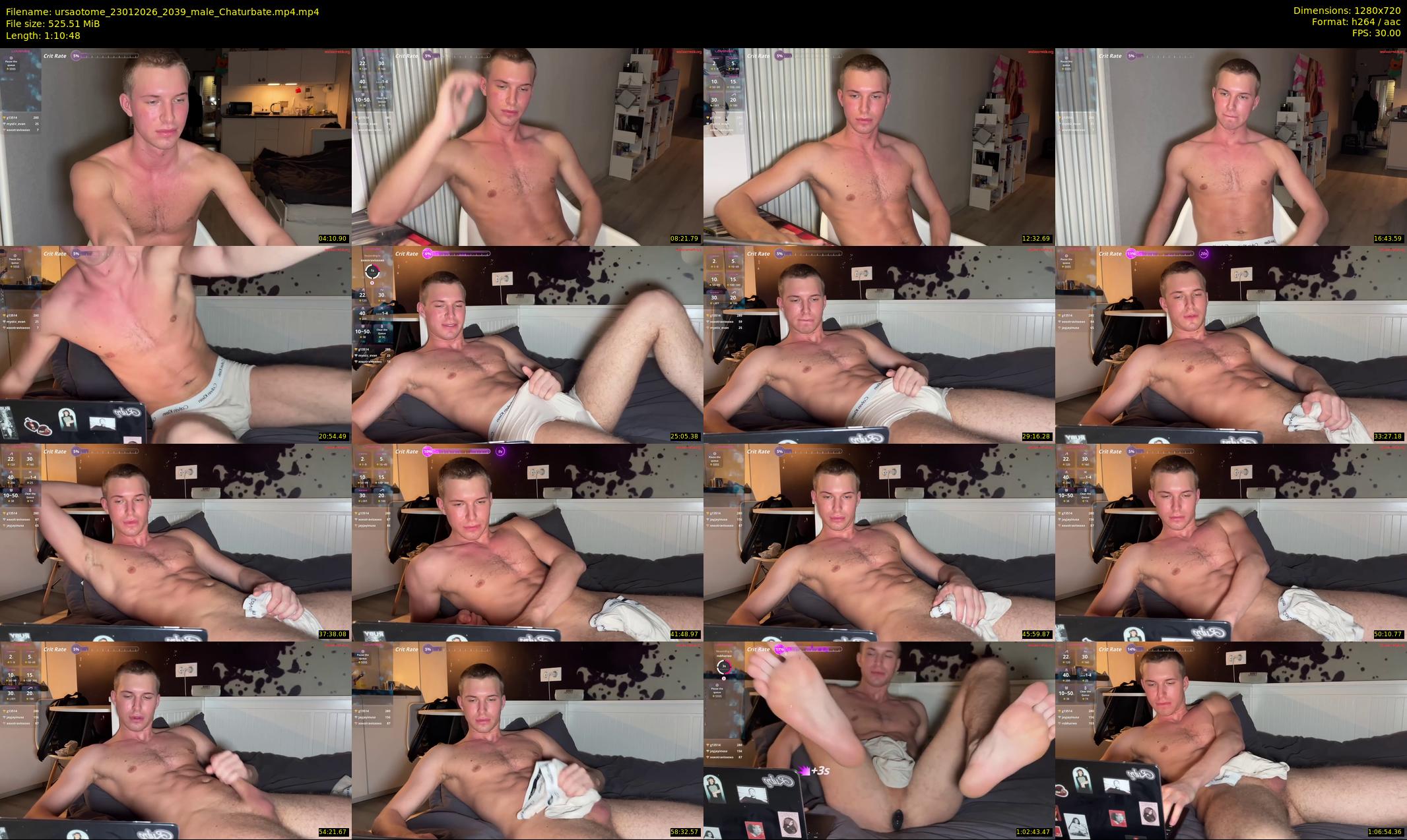 ursaotome — 71 minute Chaturbate male cam show recording, 720p, Jan 23, 2026