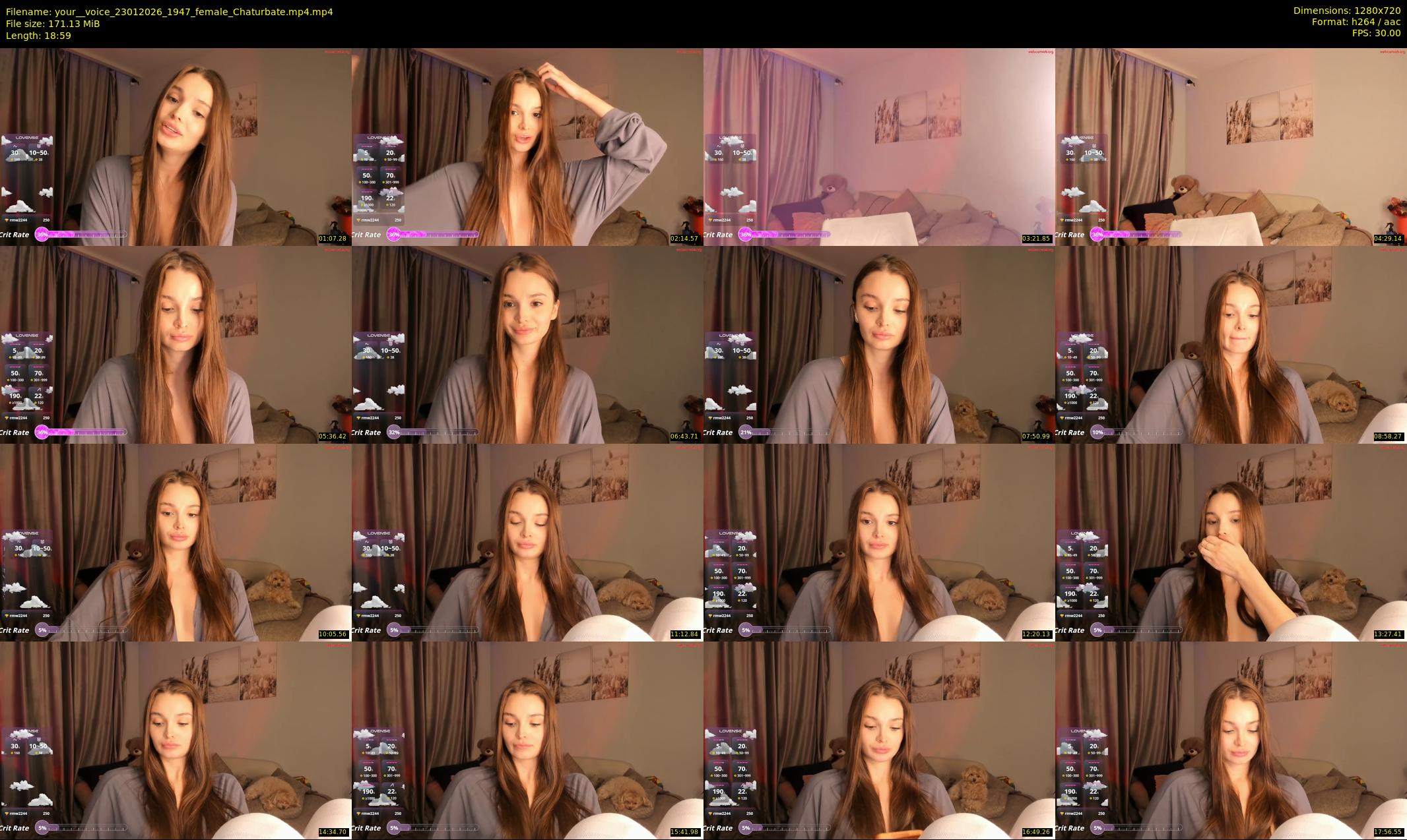 your__voice — 19 minute Chaturbate female cam show recording, 720p, Jan 23, 2026