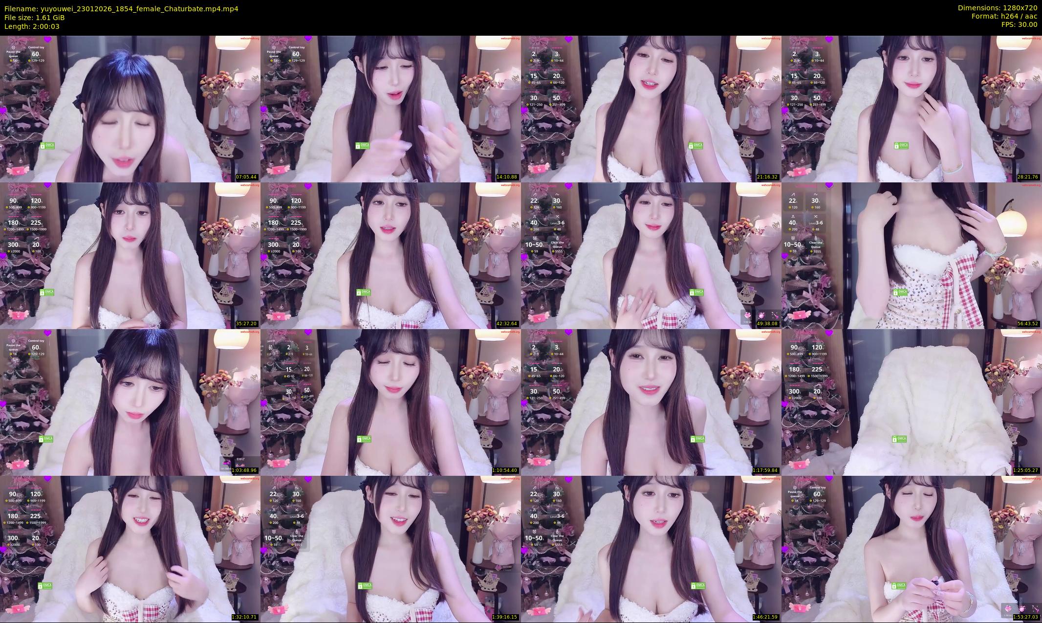 yuyouwei — 121 minute Chaturbate female cam show recording, 720p, Jan 23, 2026