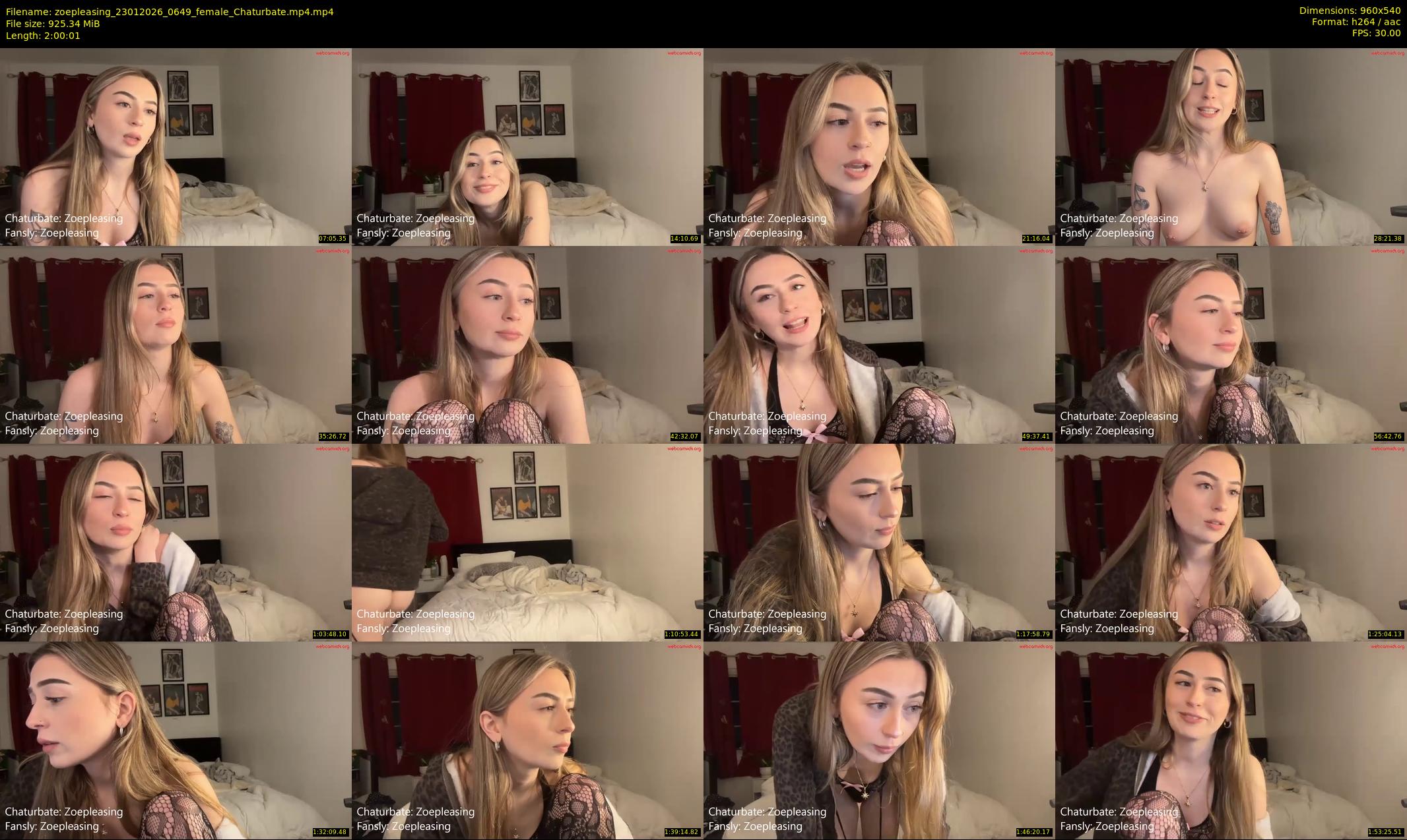 zoepleasing — 121 minute Chaturbate female cam show recording, 480p, Jan 23, 2026