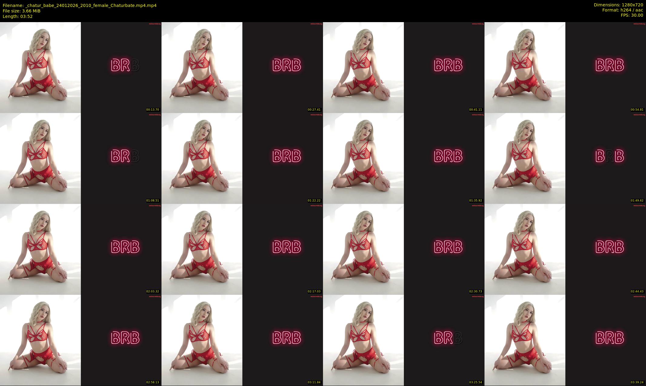 _chatur_babe — 4 minute Chaturbate female cam show recording, 720p, Jan 24, 2026