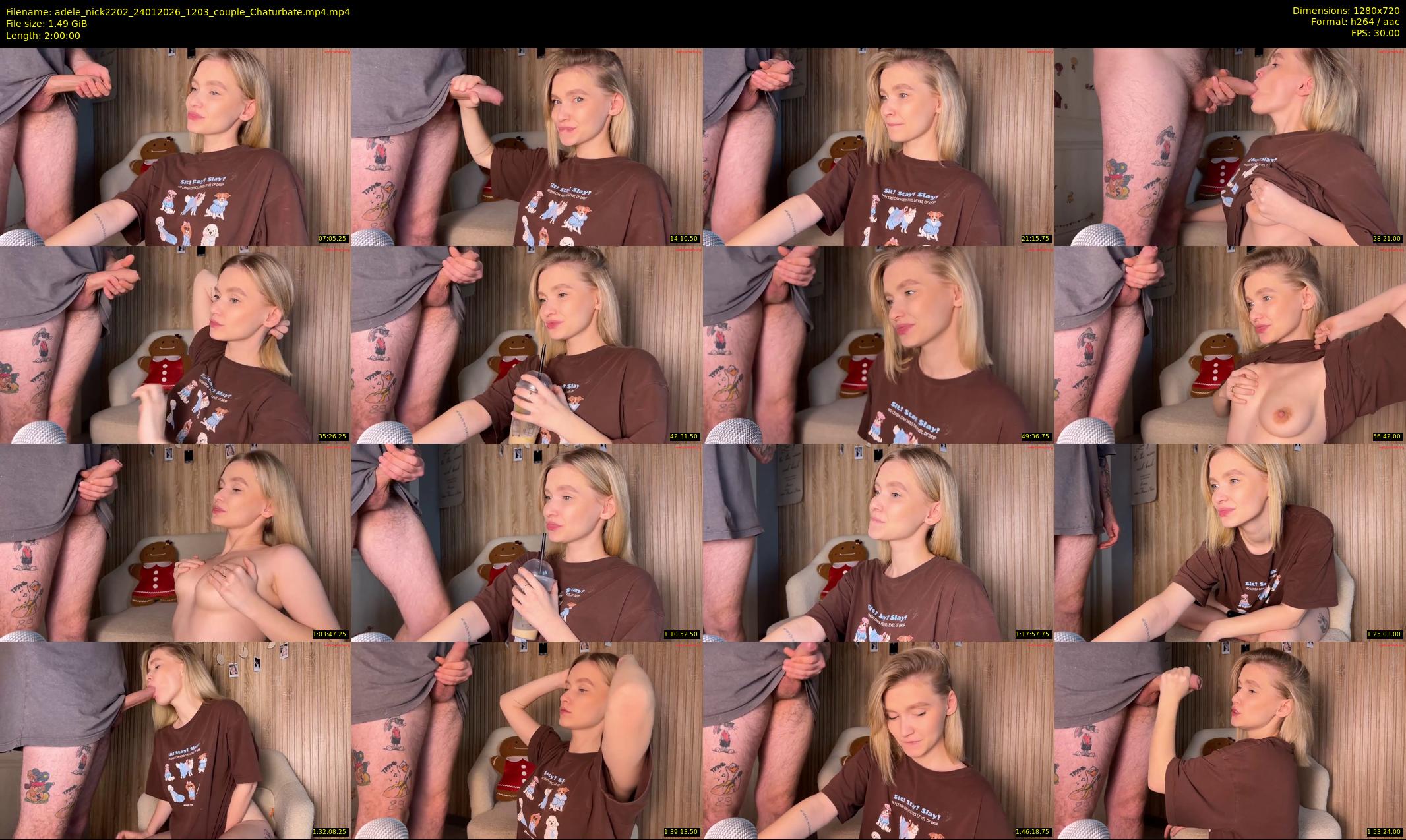 adele_nick2202 — 120 minute Chaturbate couple cam show recording, 720p, Jan 24, 2026