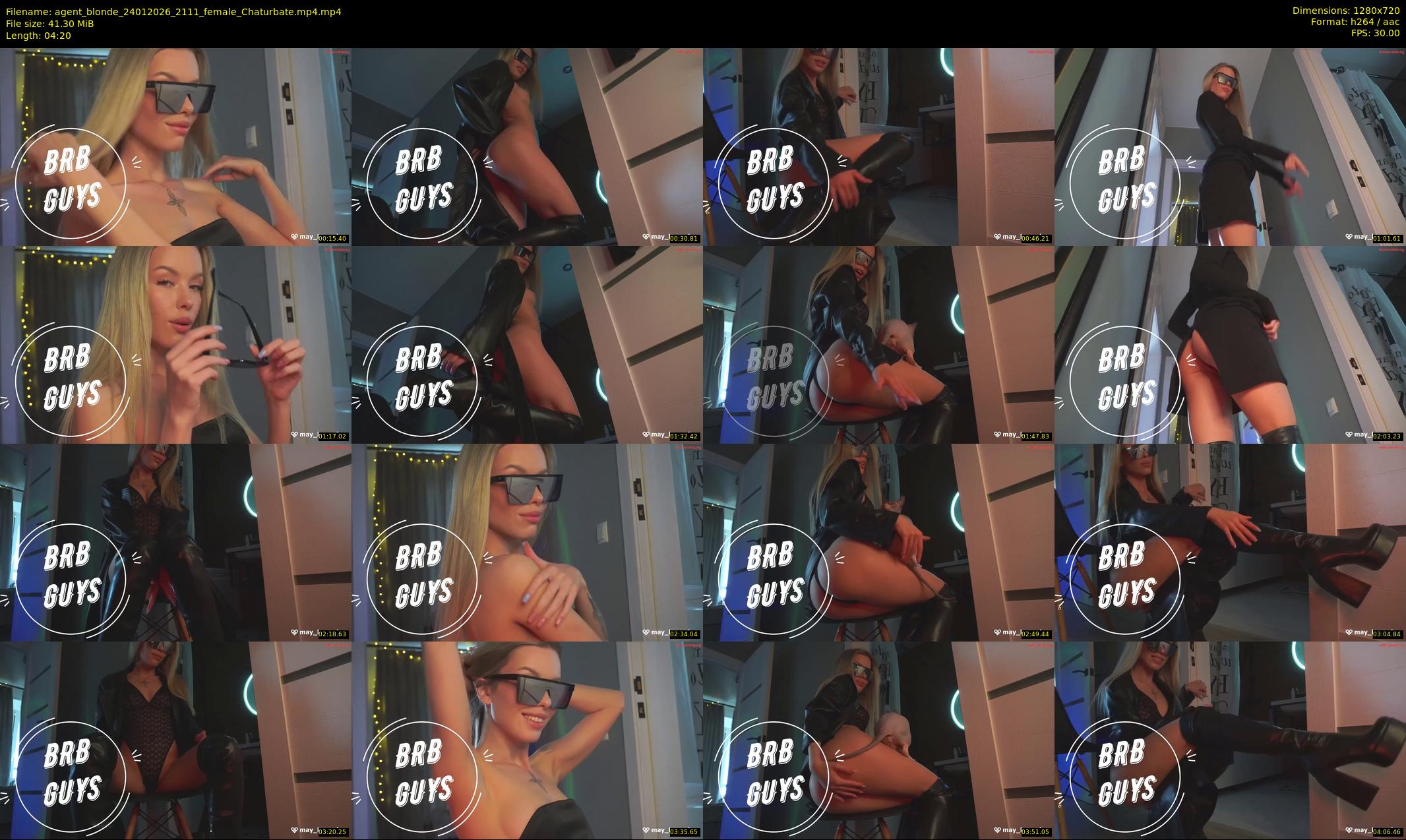 agent_blonde — 5 minute Chaturbate female cam show recording, 720p, Jan 24, 2026