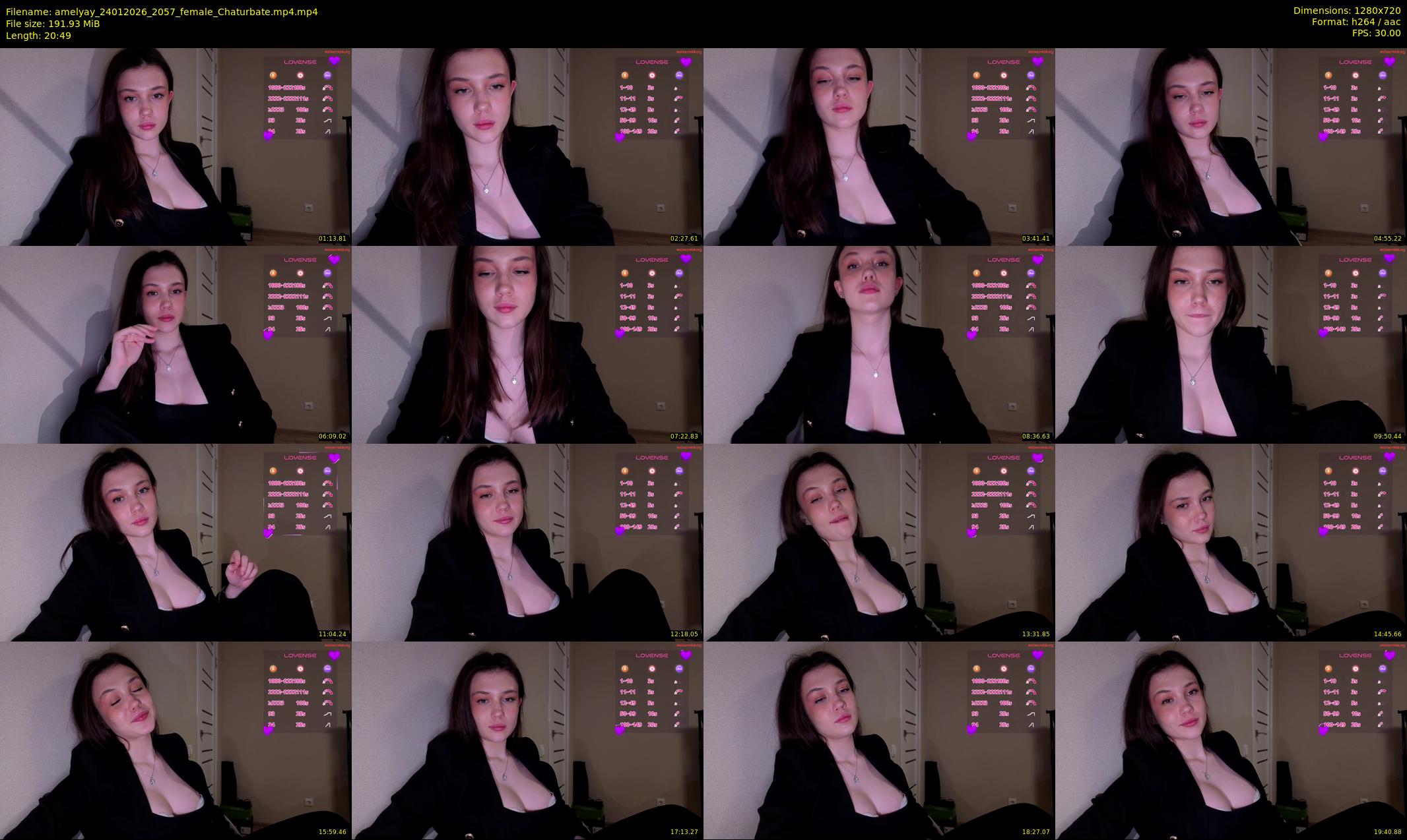 amelyay — 21 minute Chaturbate female cam show recording, 720p, Jan 24, 2026