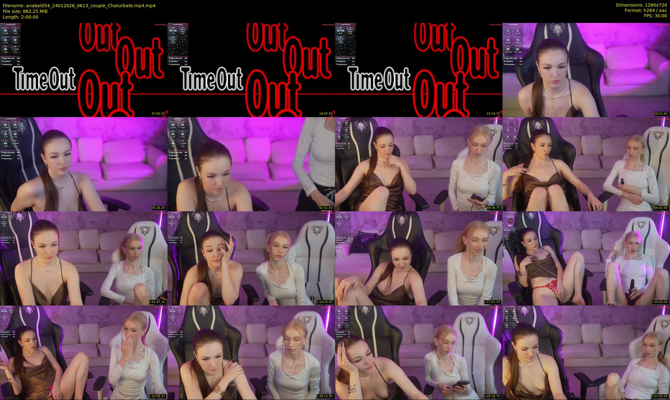 anabel054 — 120 minute Chaturbate female cam show recording, 720p, Jan 24, 2026
