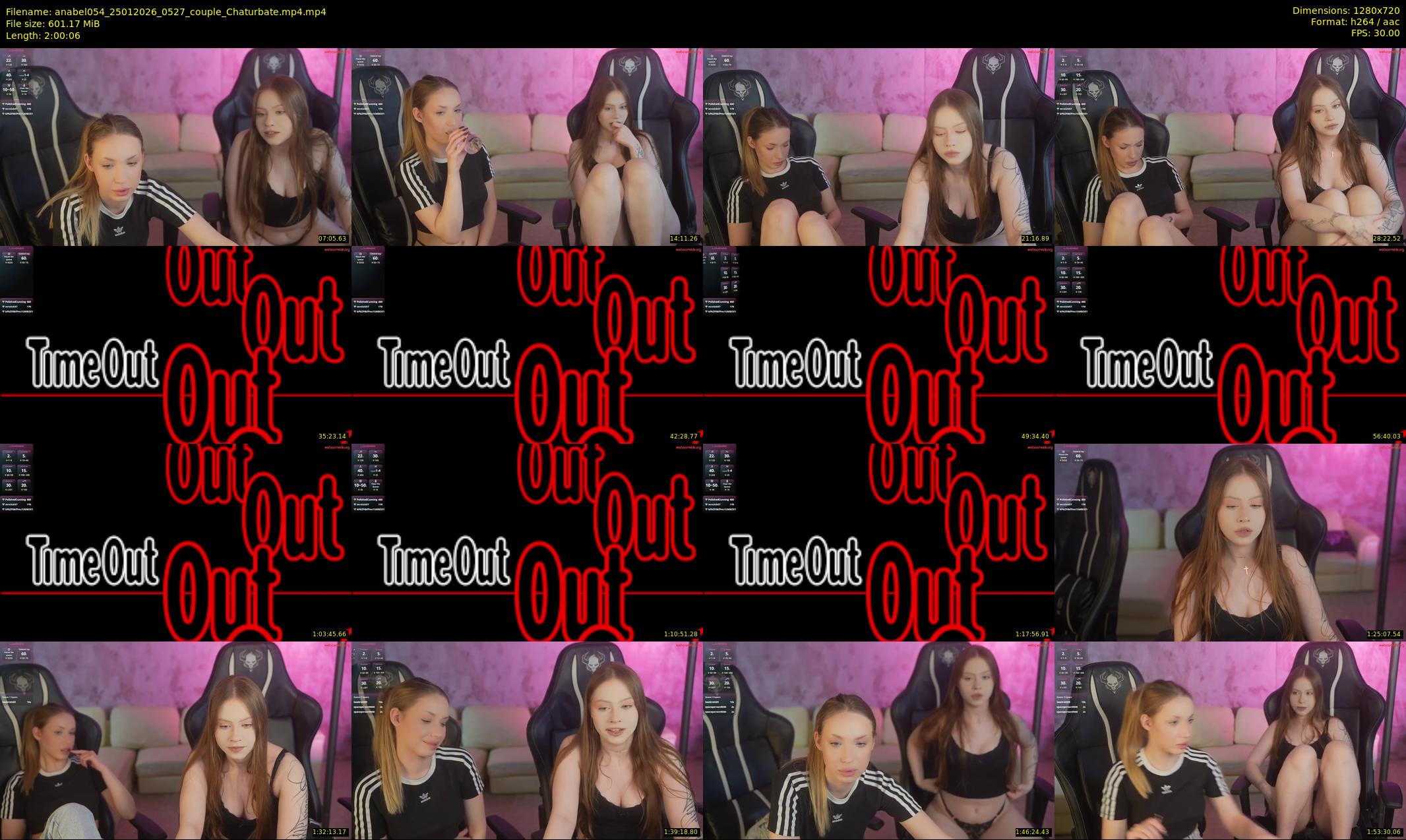 anabel054 — 121 minute Chaturbate female cam show recording, 720p, Jan 25, 2026