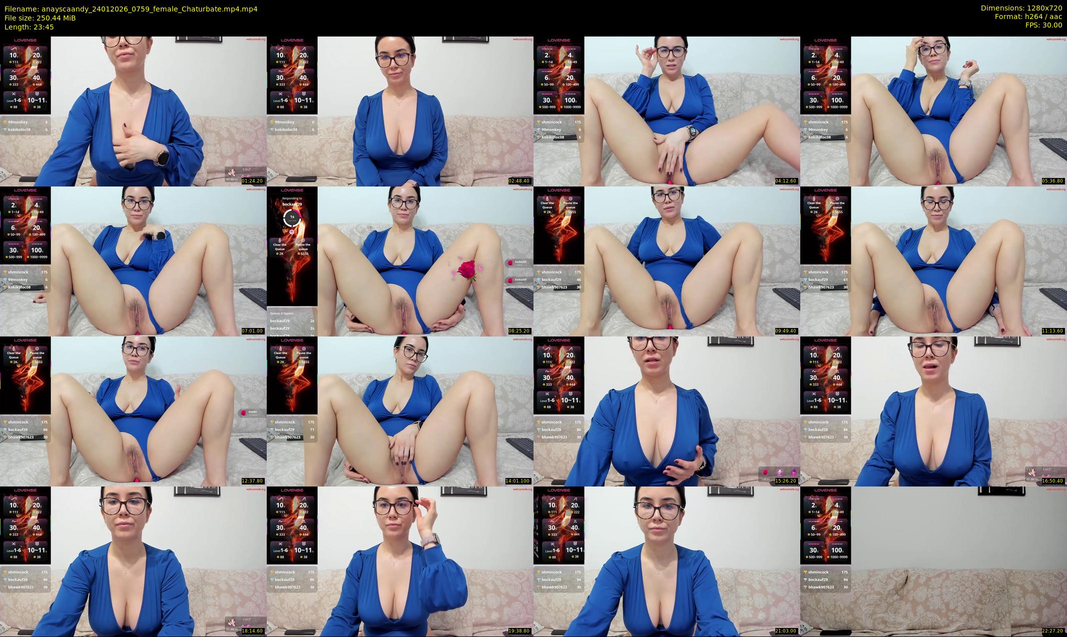 anayscaandy — 24 minute Chaturbate female cam show recording, 720p, Jan 24, 2026