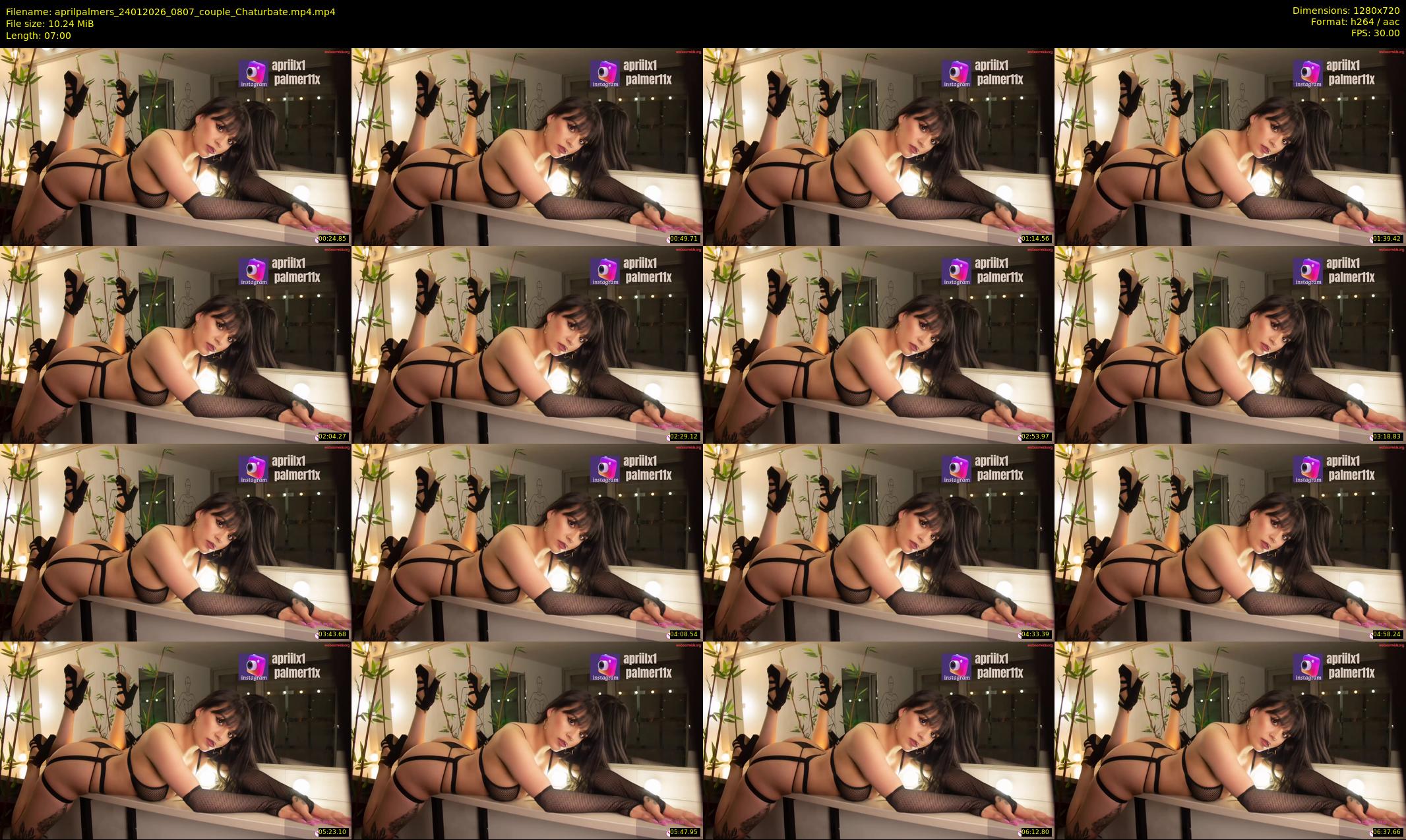 aprilpalmers — 7 minute Chaturbate female cam show recording, 720p, Jan 24, 2026