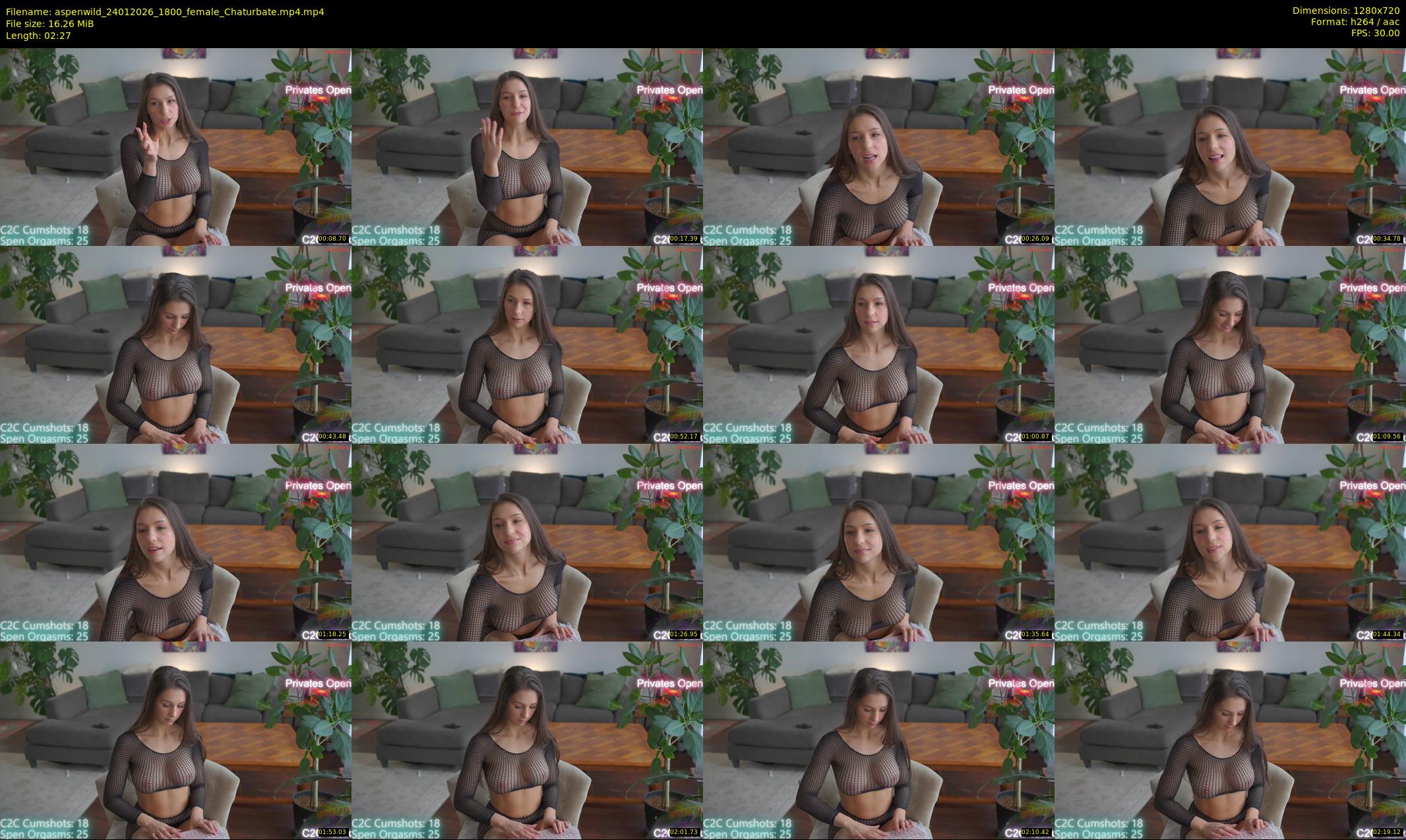 aspenwild — 3 minute Chaturbate female cam show recording, 720p, Jan 24, 2026