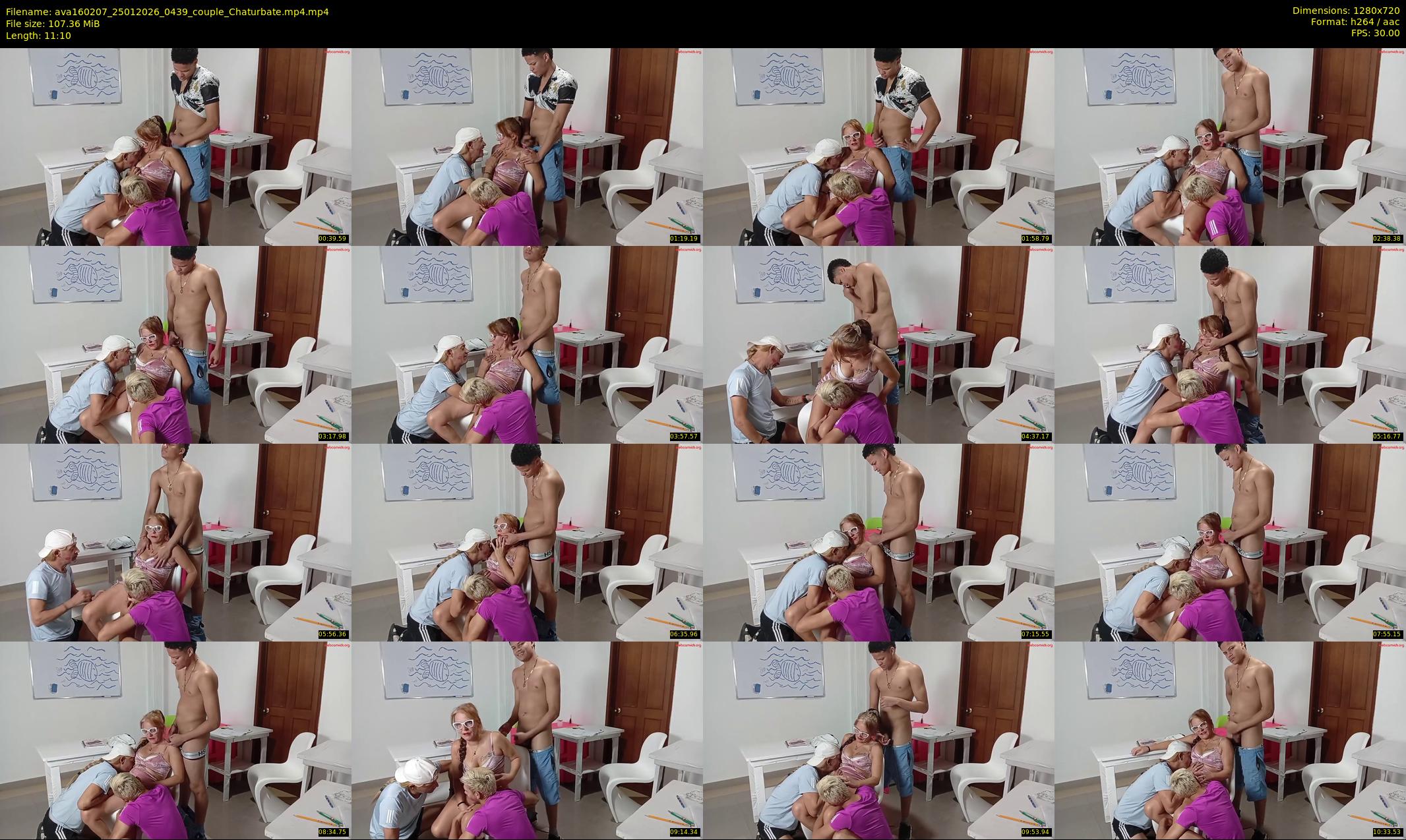 ava160207 — 12 minute Chaturbate couple cam show recording, 720p, Jan 25, 2026