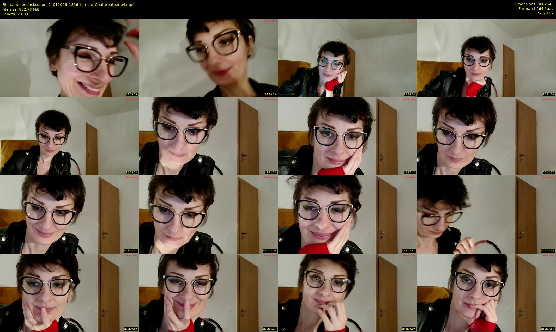 bebacksooon — 121 minute Chaturbate female cam show recording, 480p, Jan 24, 2026