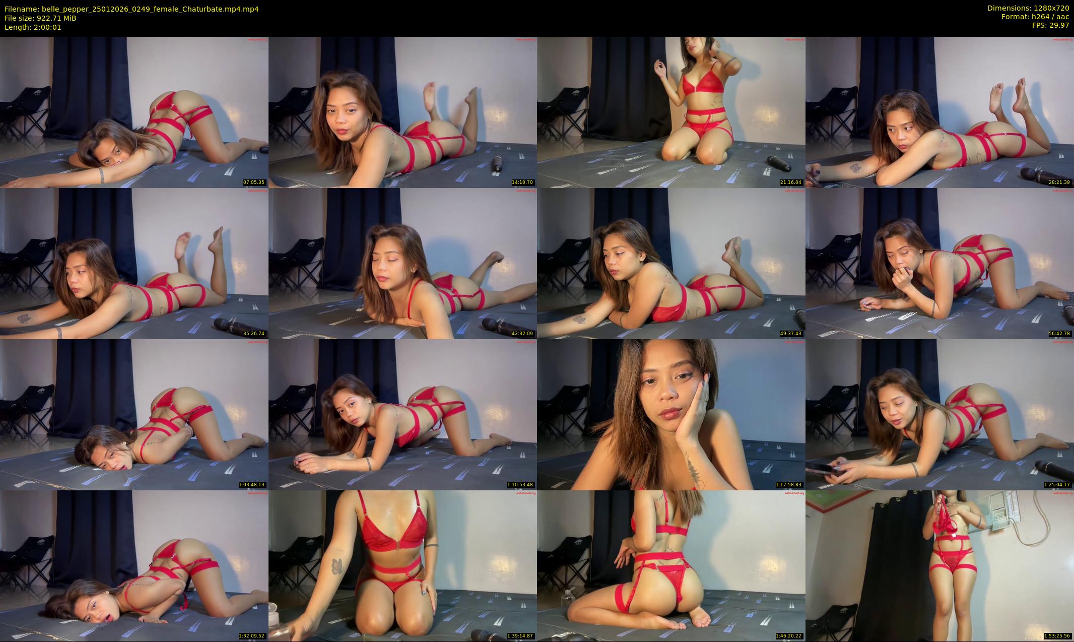 belle_pepper — 121 minute Chaturbate female cam show recording, 720p, Jan 25, 2026
