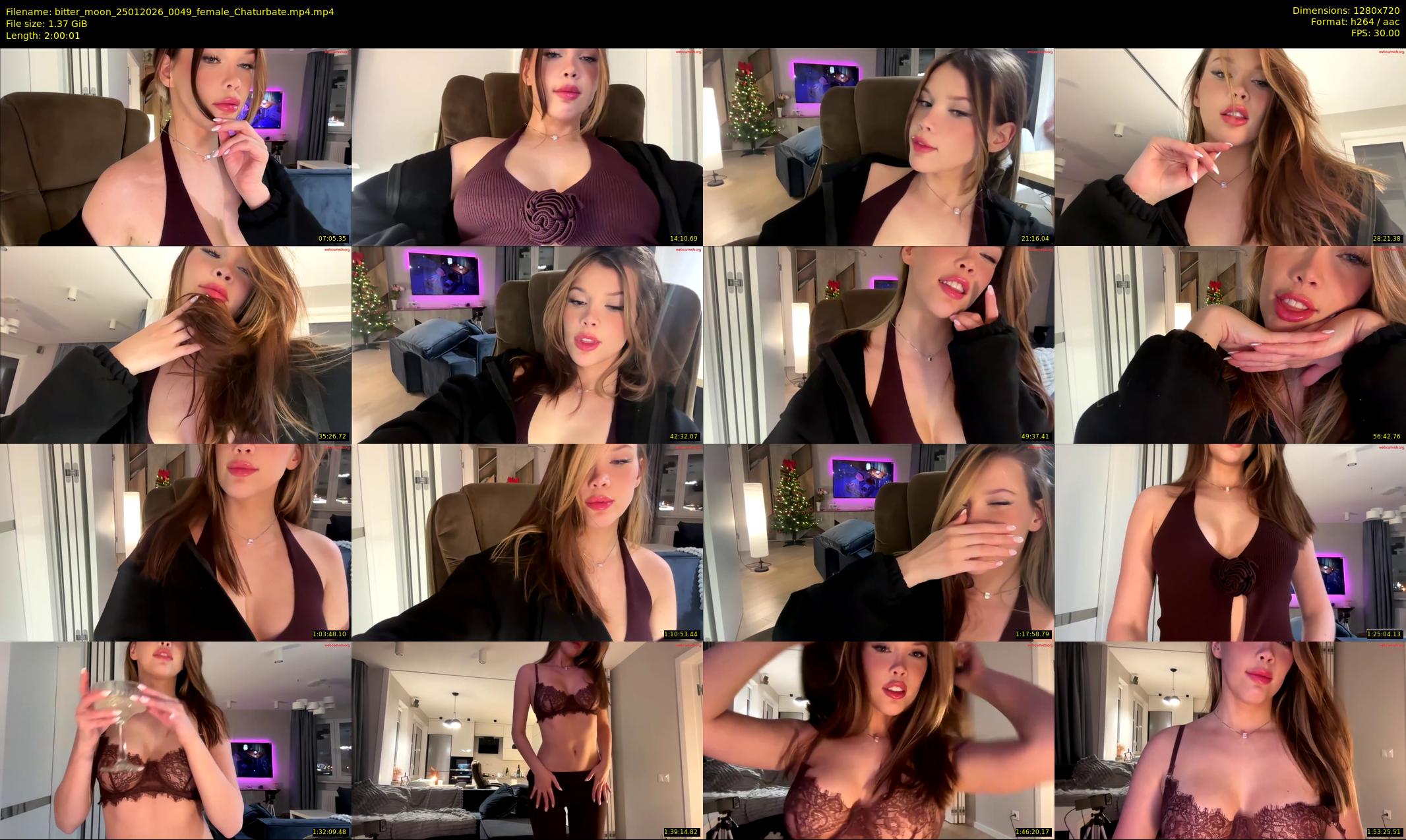 bitter_moon — 121 minute Chaturbate female cam show recording, 720p, Jan 25, 2026
