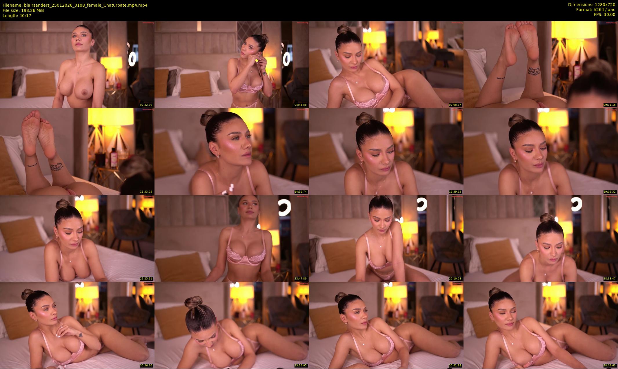 blairsanders — 41 minute Chaturbate female cam show recording, 720p, Jan 25, 2026