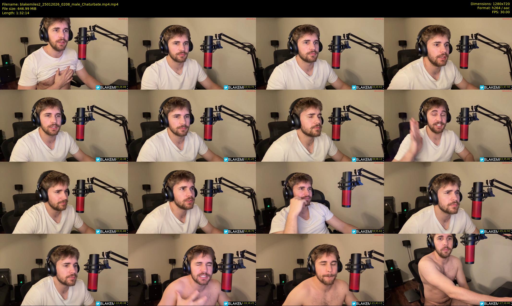 blakemiles2 — 93 minute Chaturbate male cam show recording, 720p, Jan 25, 2026