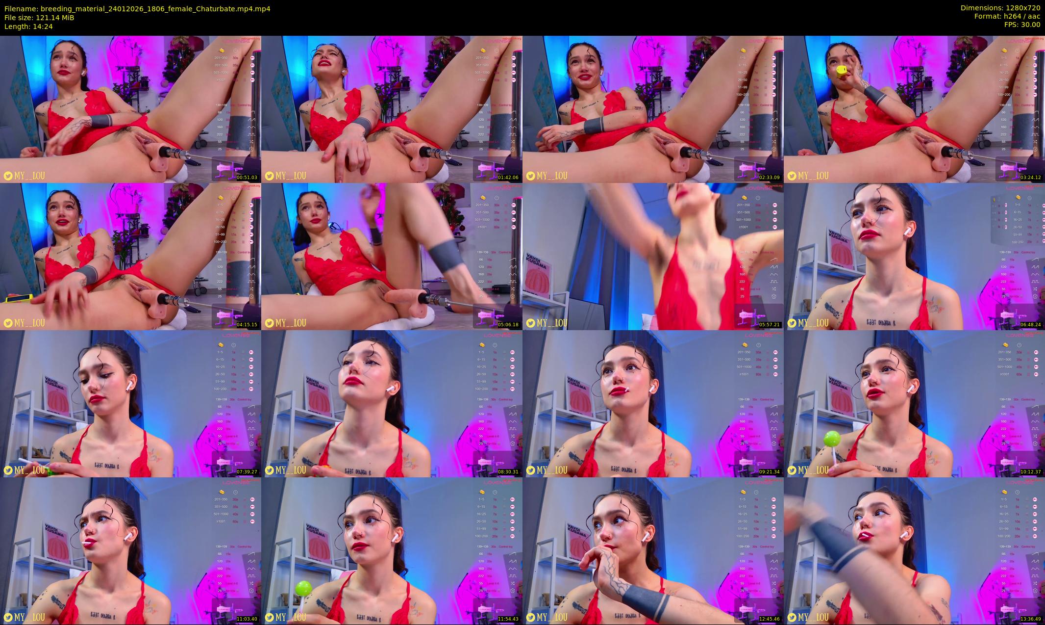breeding_material — 15 minute Chaturbate female cam show recording, 720p, Jan 24, 2026