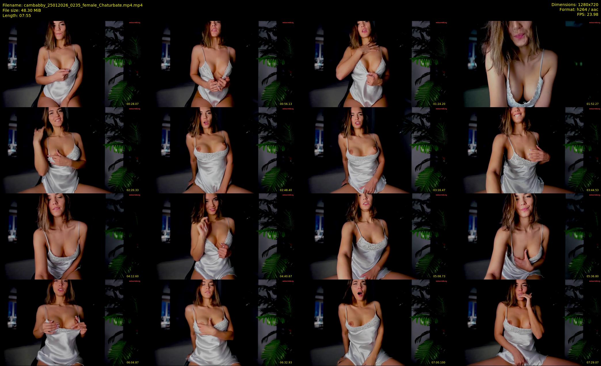 cambabby — 8 minute Chaturbate female cam show recording, 720p, Jan 25, 2026