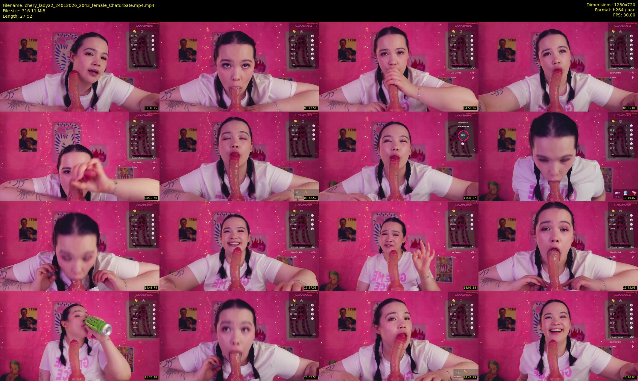 chery_lady22 — 28 minute Chaturbate female cam show recording, 720p, Jan 24, 2026