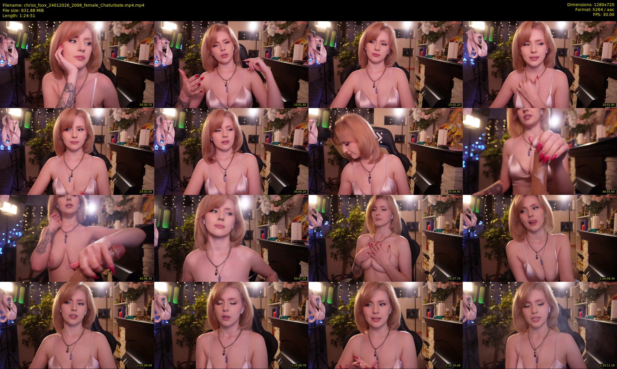 chriss_foxx — 85 minute Chaturbate female cam show recording, 720p, Jan 24, 2026