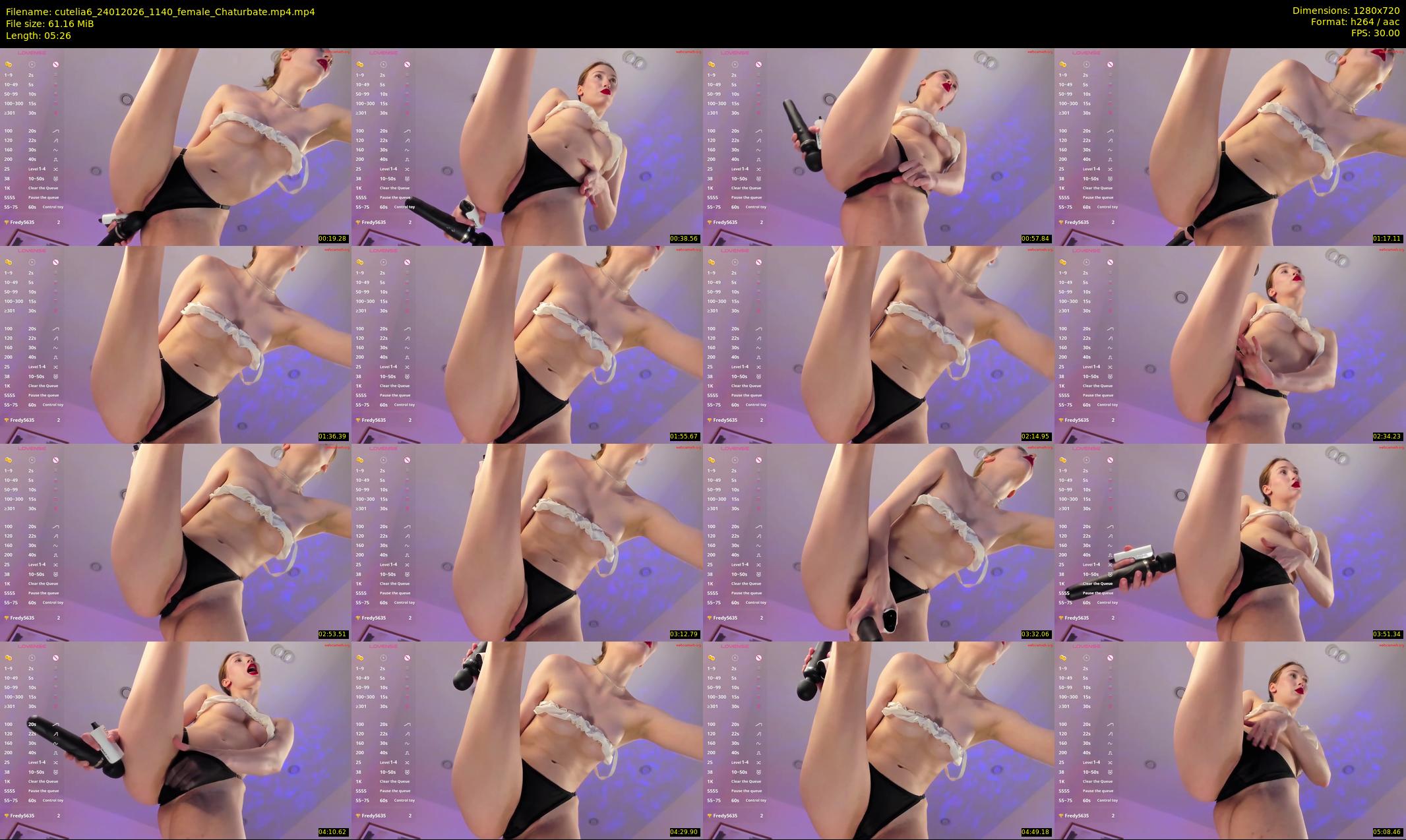 cutelia6 — 6 minute Chaturbate female cam show recording, 720p, Jan 24, 2026