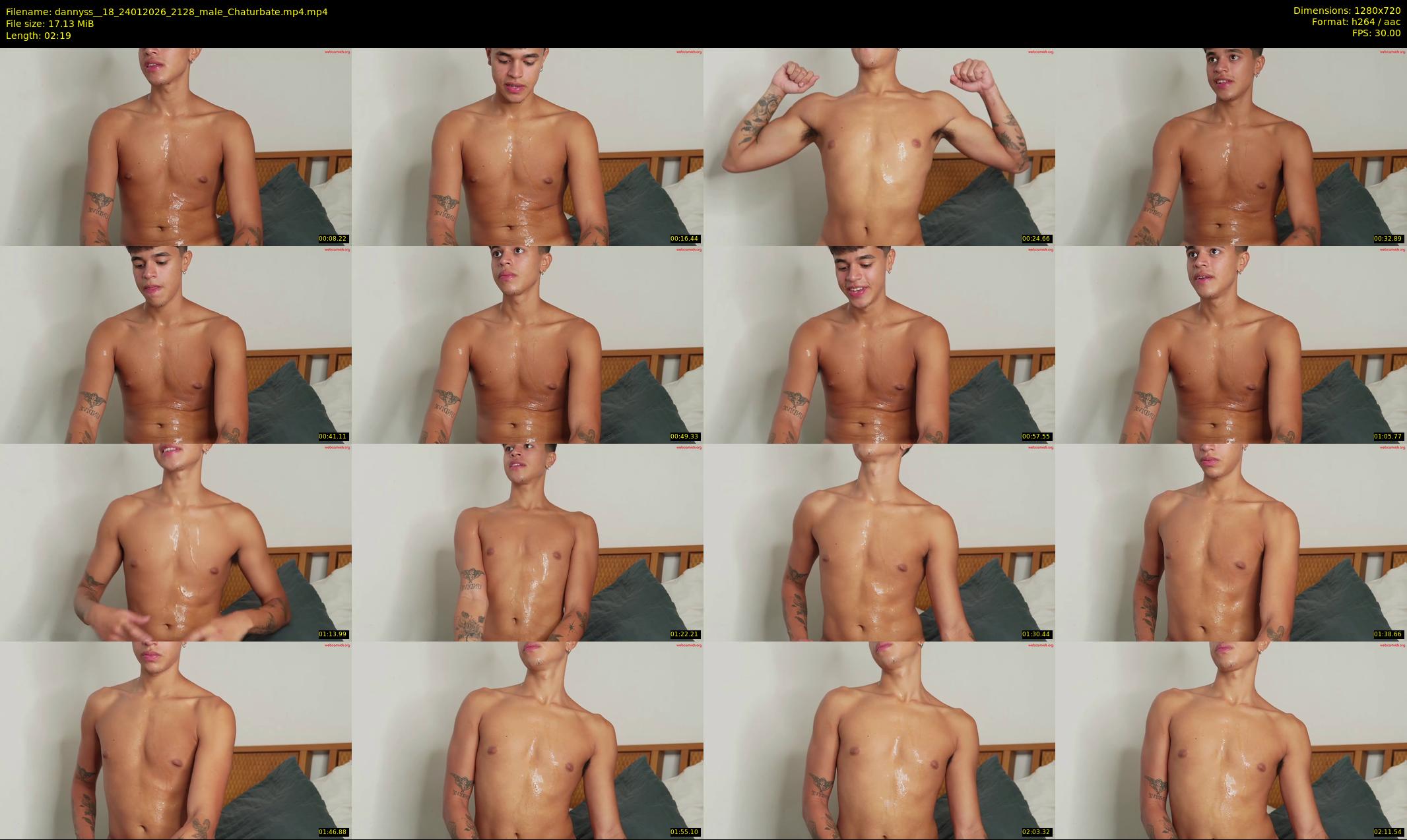 dannyss__18 — 3 minute Chaturbate male cam show recording, 720p, Jan 24, 2026