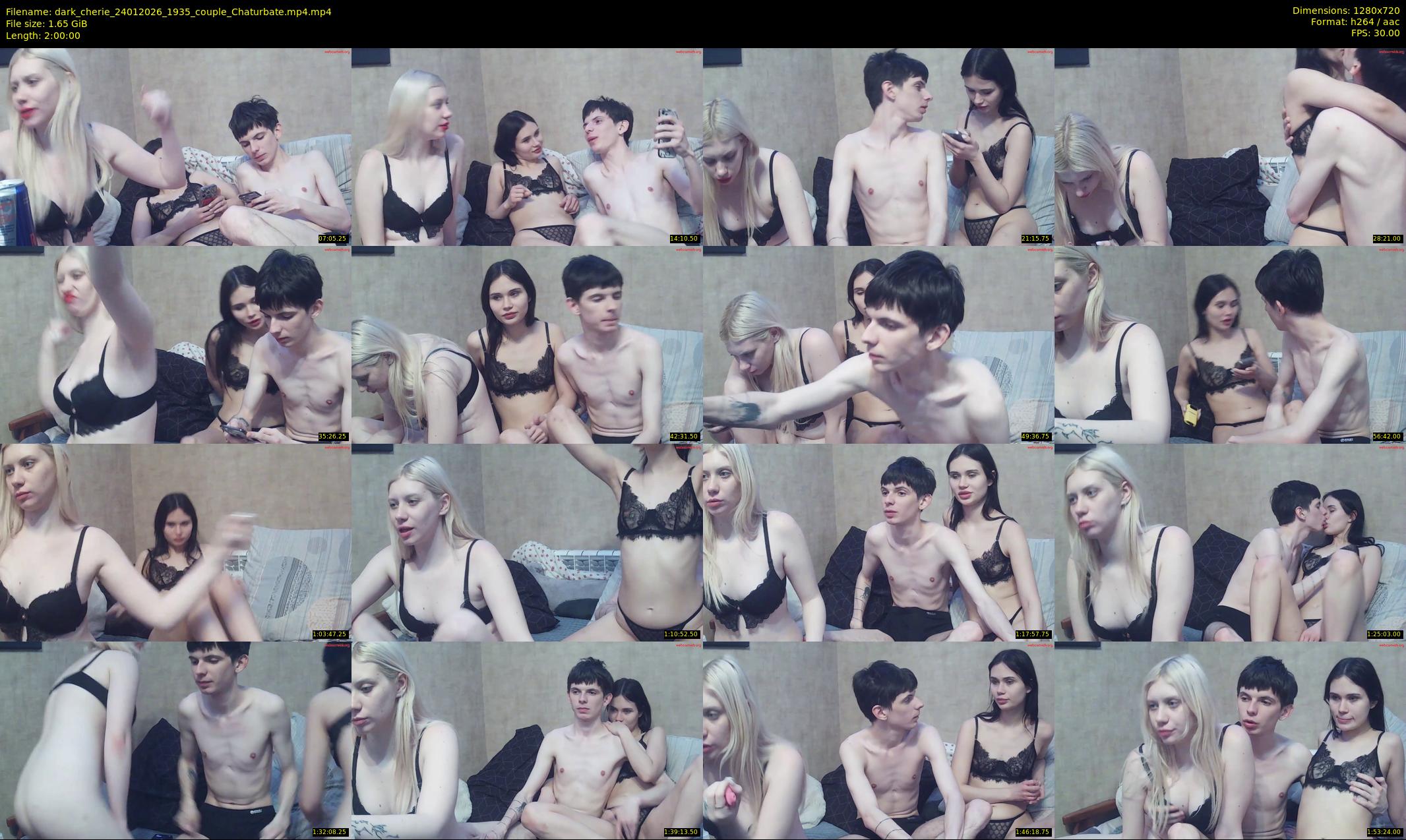 dark_cherie — 120 minute Chaturbate couple cam show recording, 720p, Jan 24, 2026