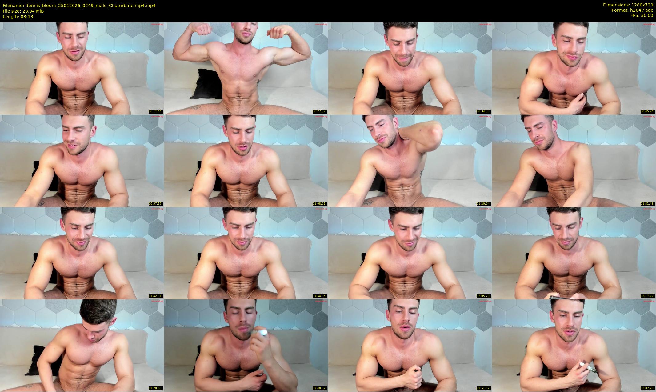 dennis_bloom — 4 minute Chaturbate male cam show recording, 720p, Jan 25, 2026