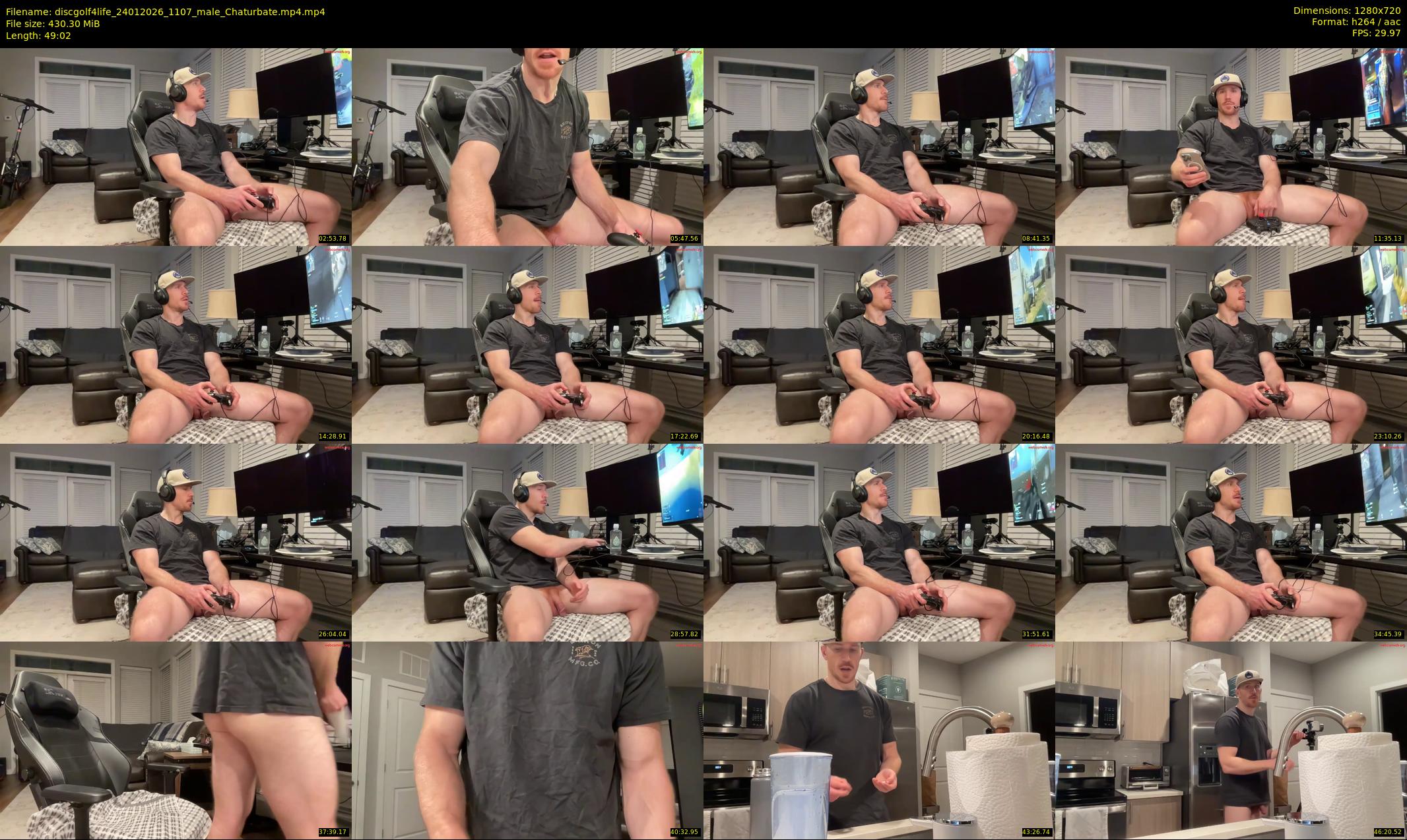 discgolf4life — 50 minute Chaturbate male cam show recording, 720p, Jan 24, 2026
