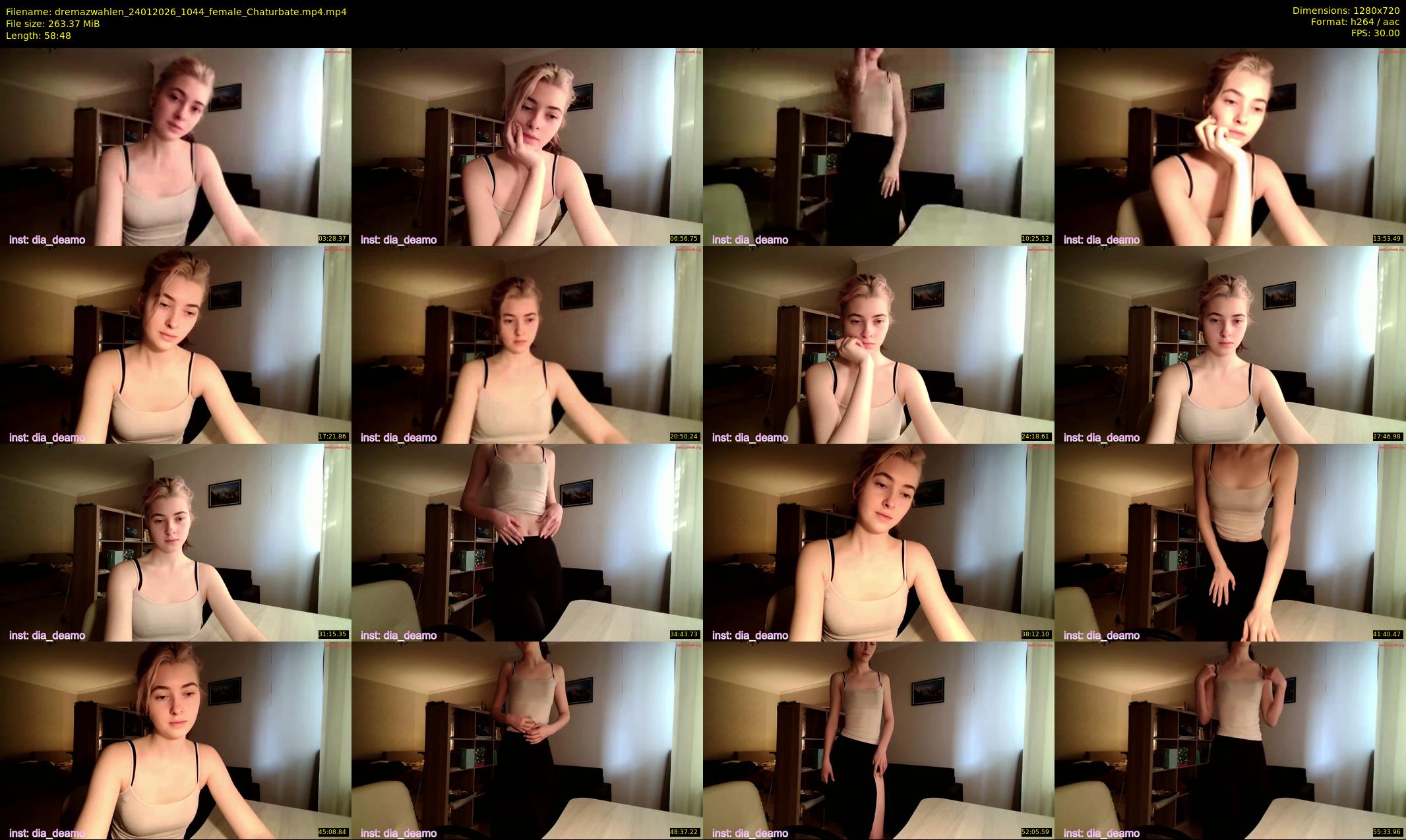 dremazwahlen — 59 minute Chaturbate female cam show recording, 720p, Jan 24, 2026