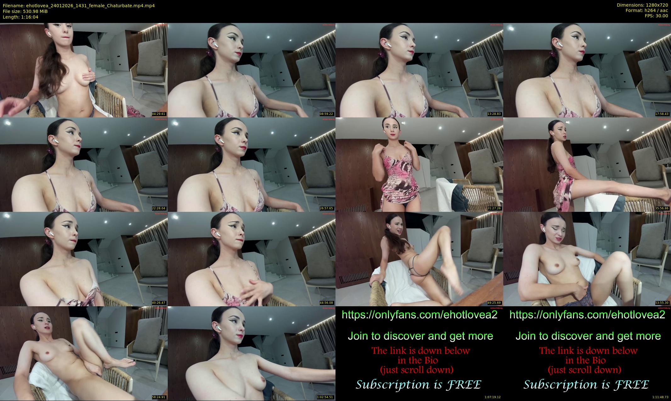 ehotlovea — 77 minute Chaturbate female cam show recording, 720p, Jan 24, 2026
